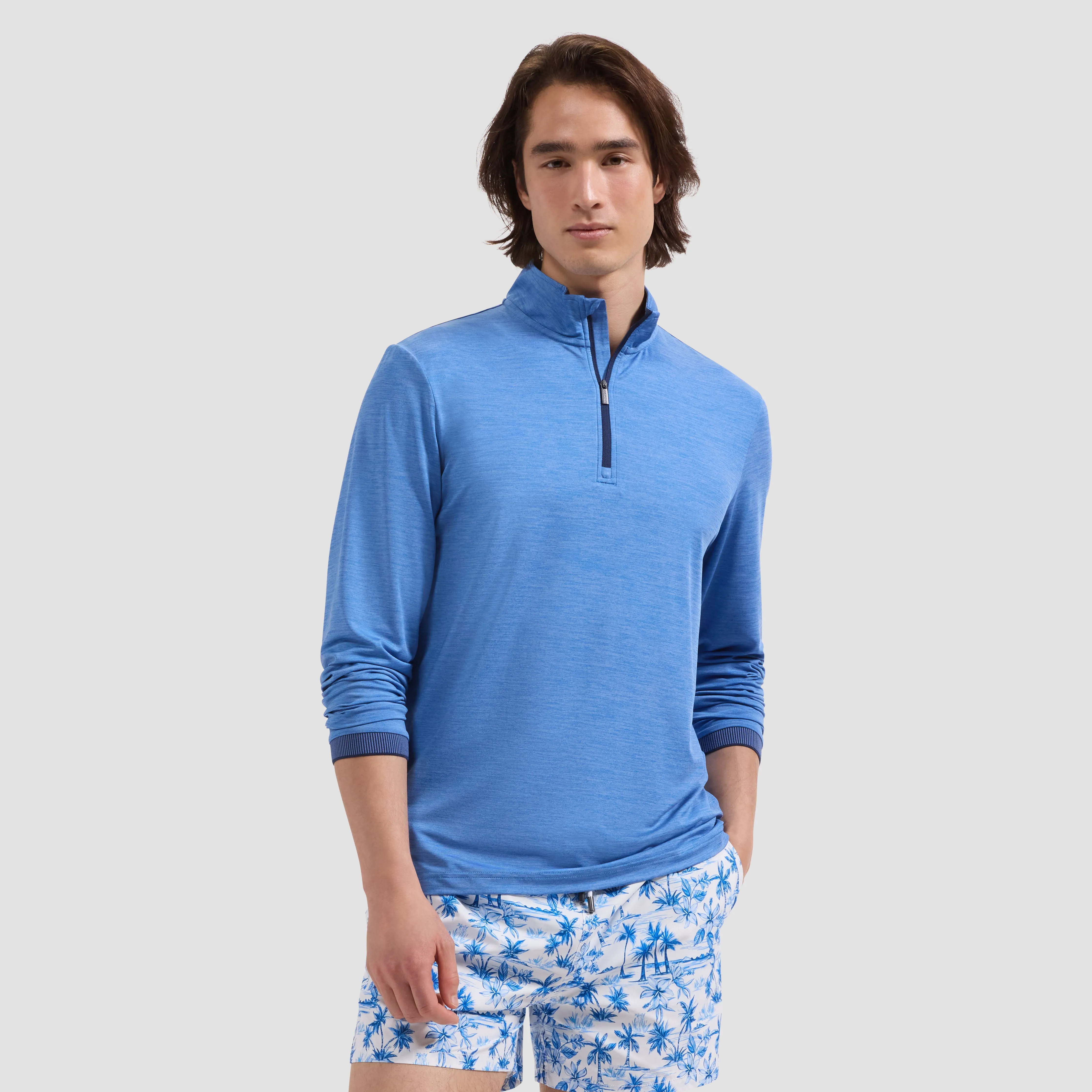 Kai Mid-Length Tropical Swim Trunks sold by Bugatchi product image thumbnail 2