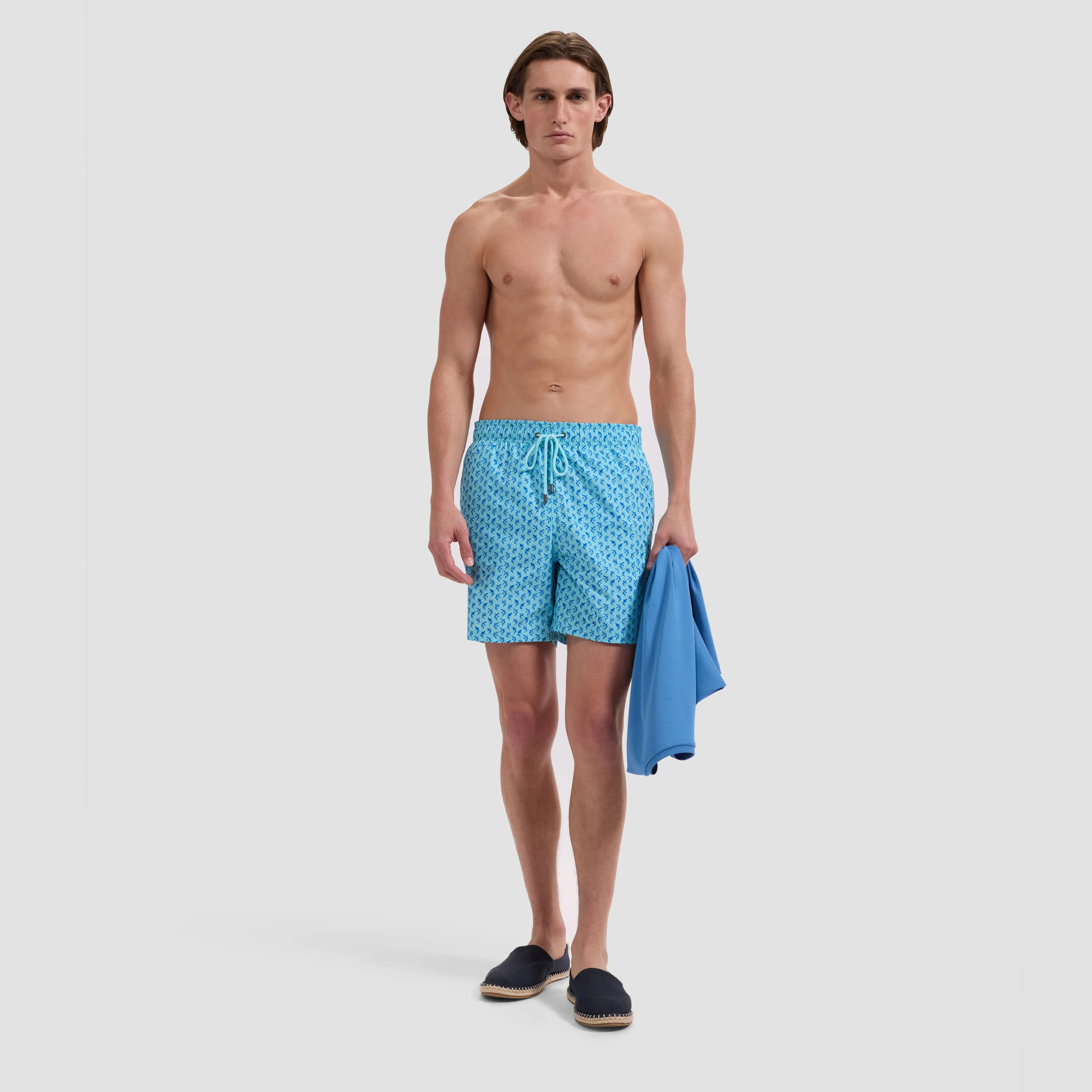 Kai Mid-Length Dolphin Swim Trunks sold by Bugatchi product image thumbnail 4