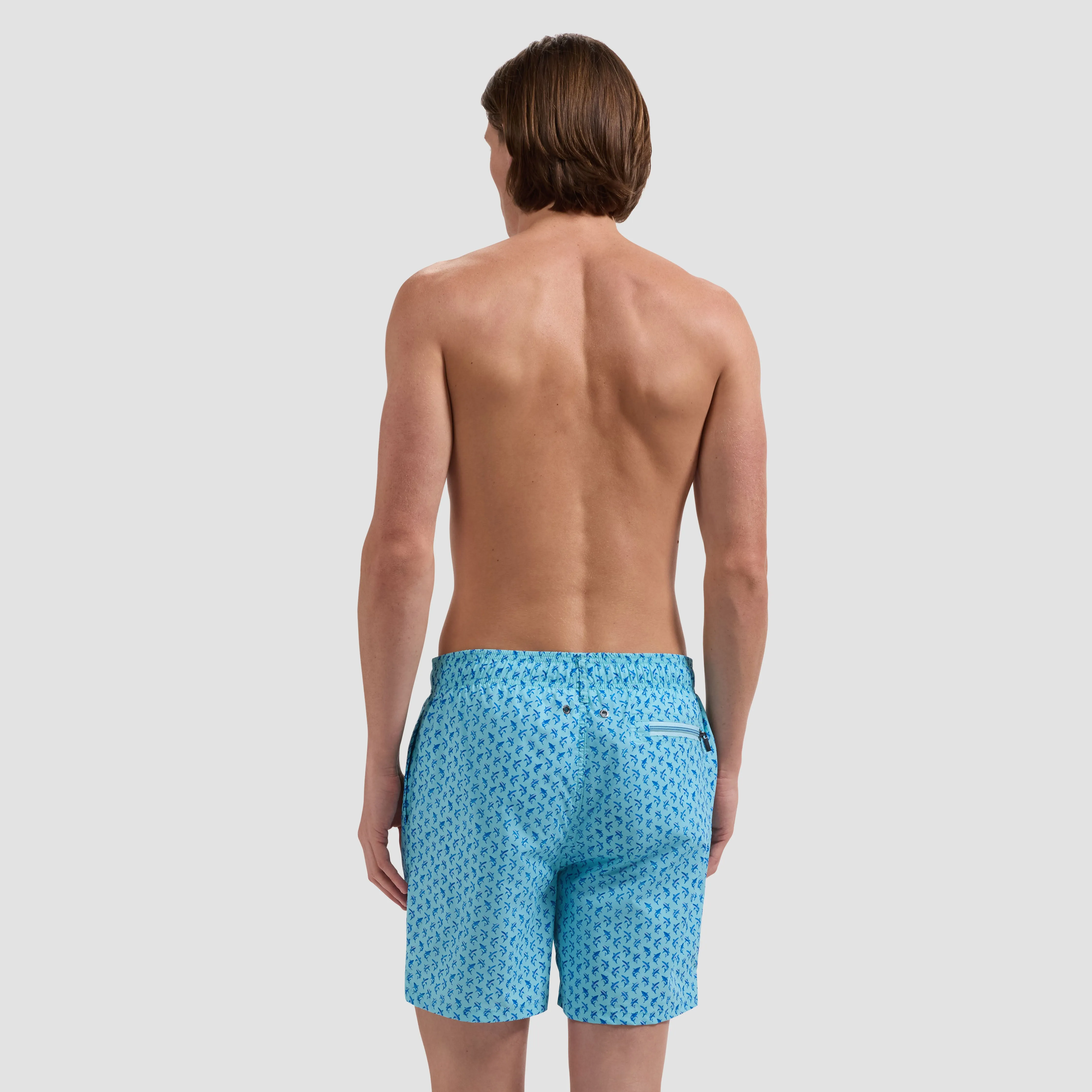 Kai Mid-Length Dolphin Swim Trunks sold by Bugatchi product image thumbnail 3
