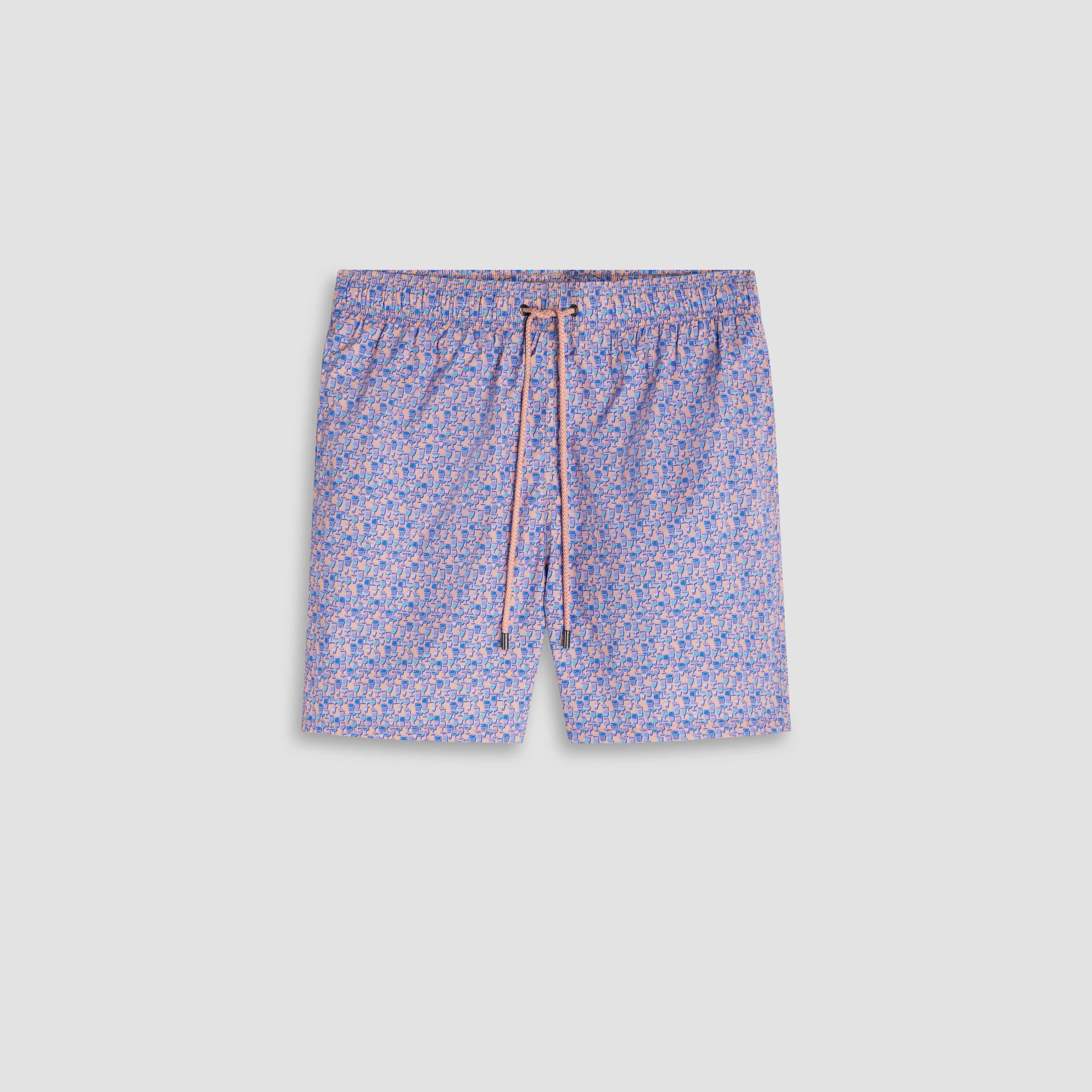 Kai Mid-Length Cocktails Swim Trunks sold by Bugatchi