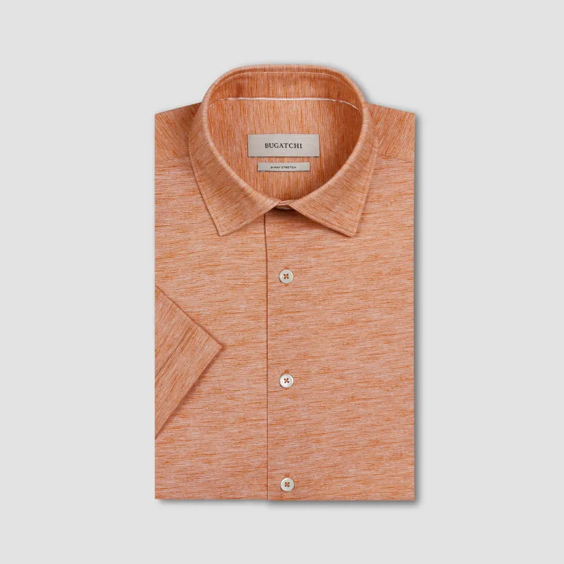 Miles OoohCotton Melange Short-Sleeve Shirt sold by Bugatchi