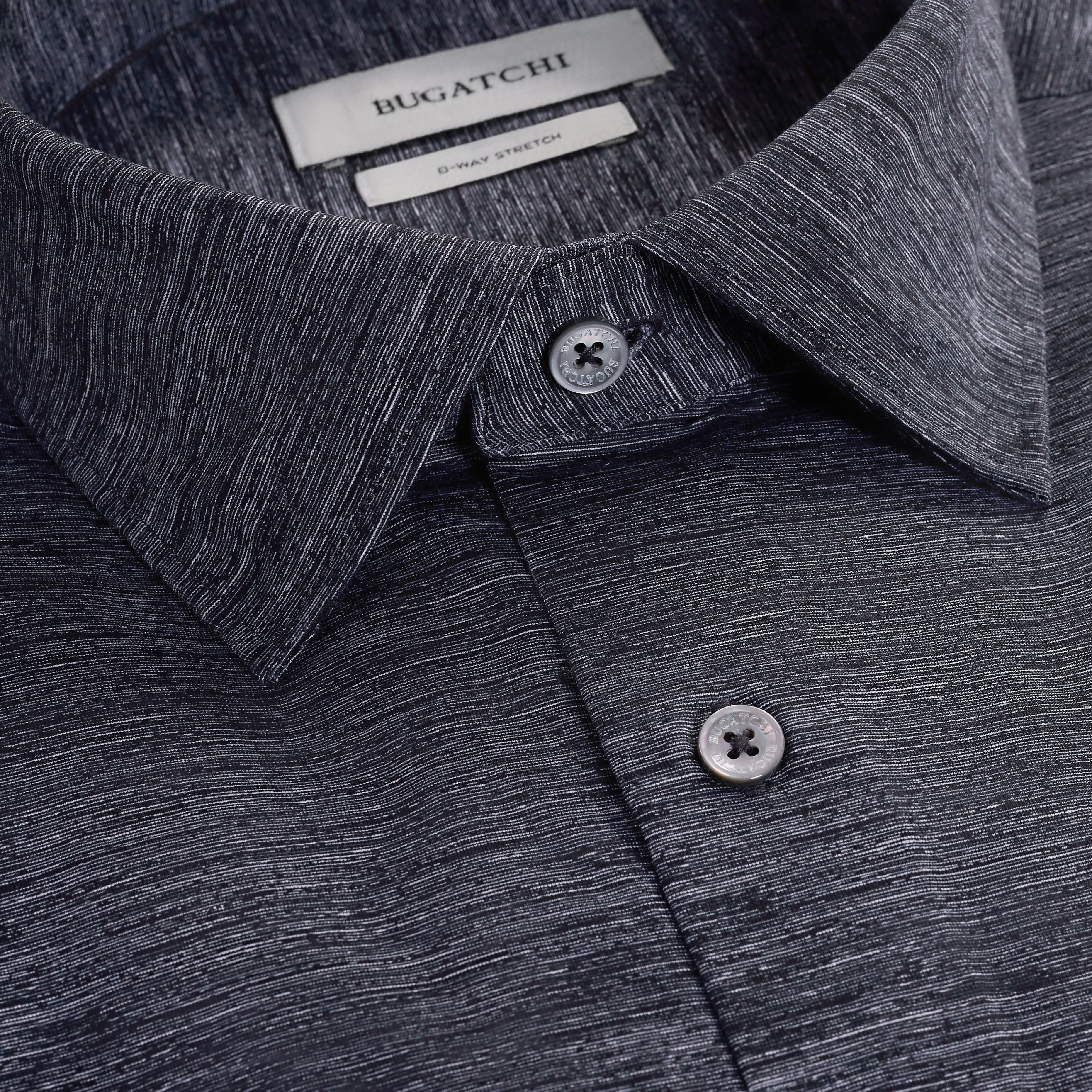 Miles OoohCotton Melange Short-Sleeve Shirt sold by Bugatchi product image thumbnail 5