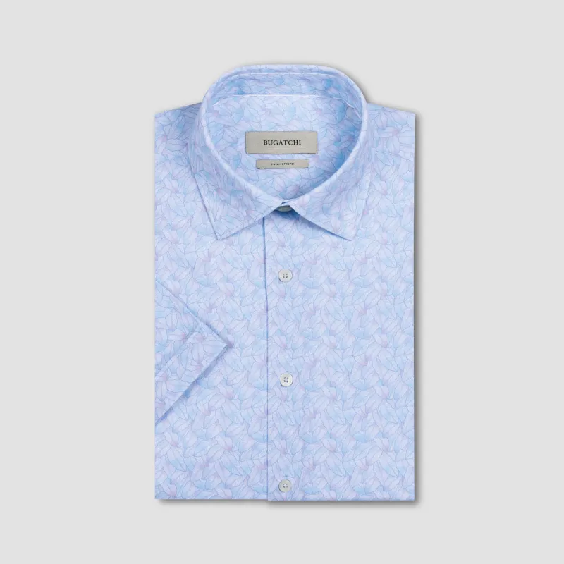 Miles OoohCotton Leaf Print Short-Sleeve Shirt sold by Bugatchi