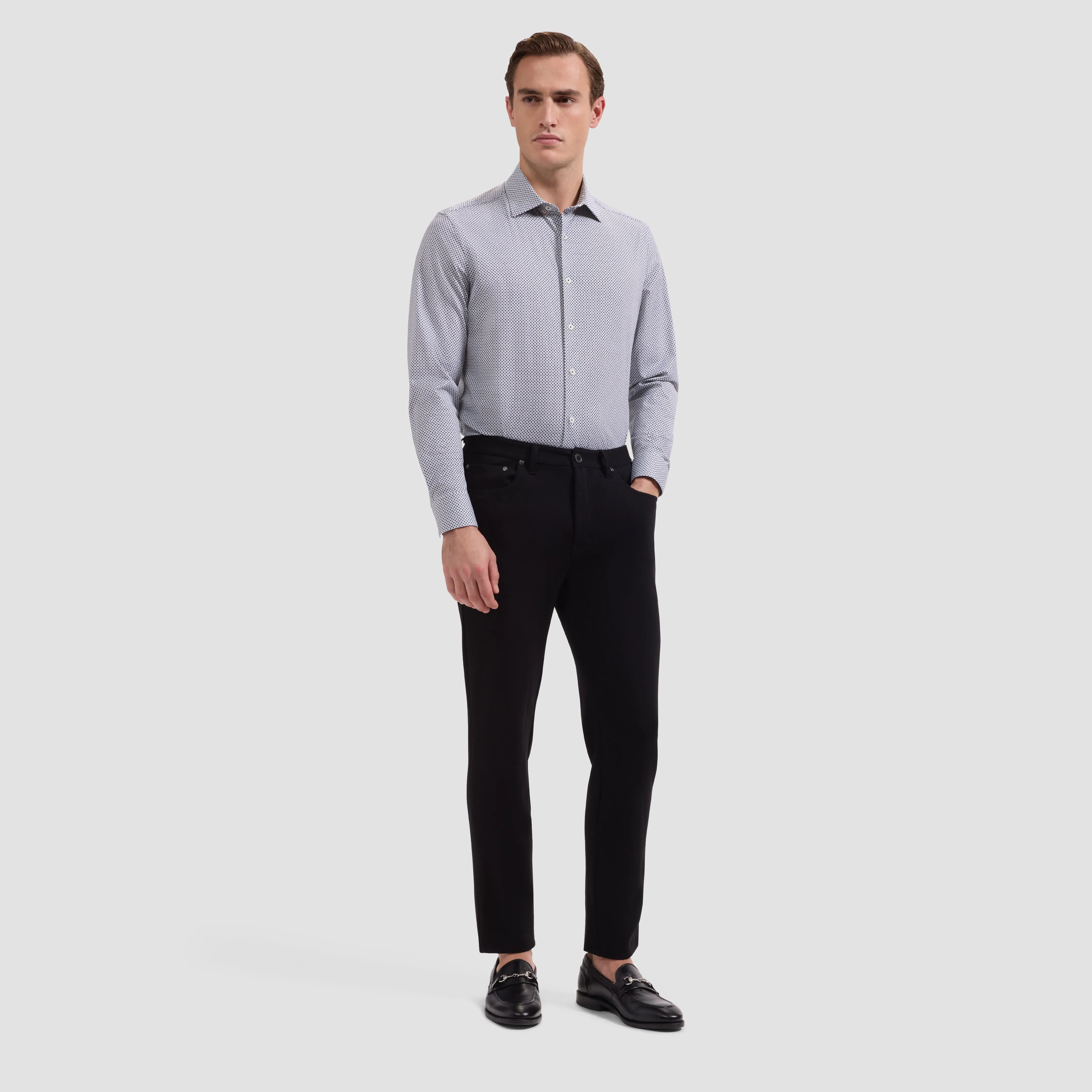 James OoohCotton Geometric Shirt sold by Bugatchi product image thumbnail 4