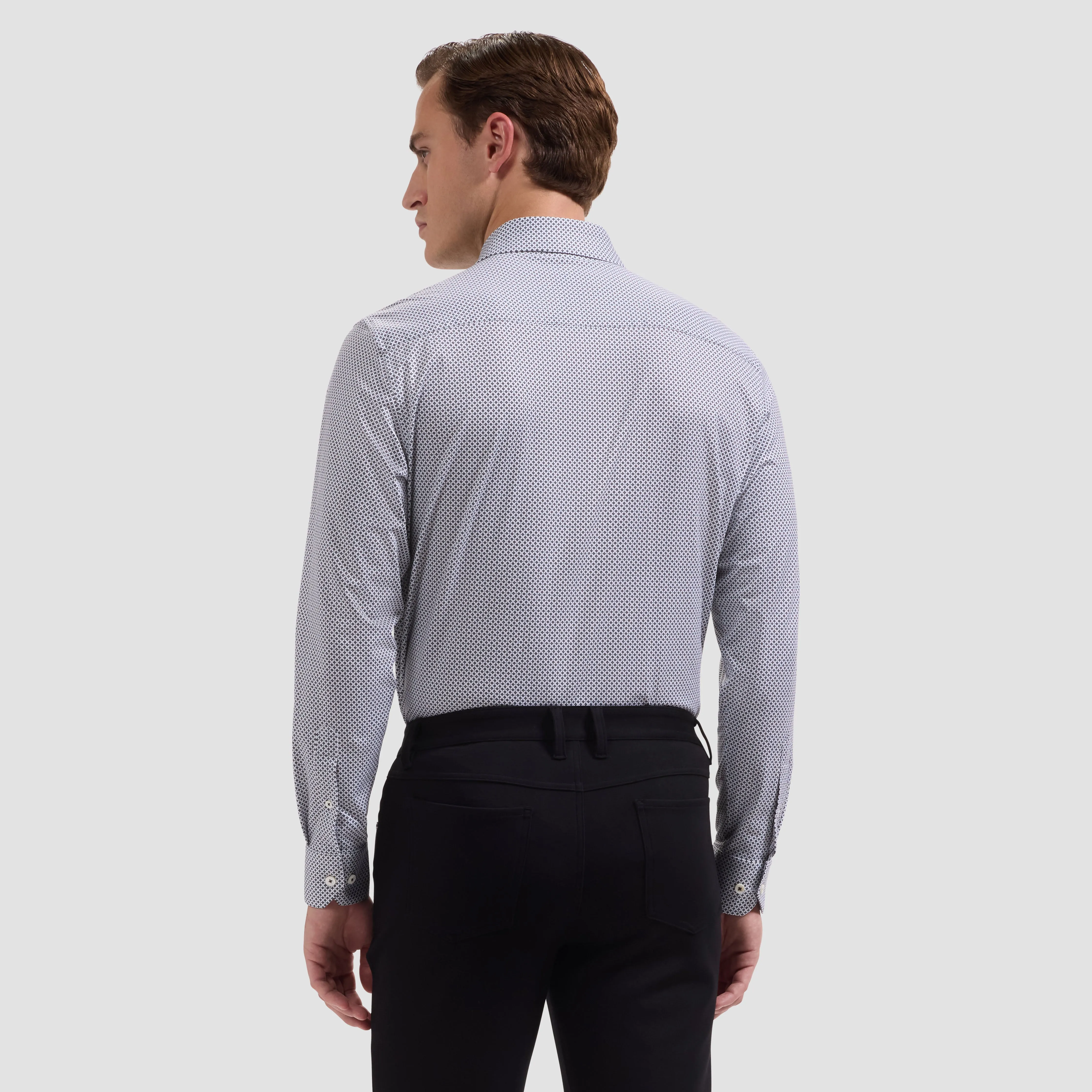 James OoohCotton Geometric Shirt sold by Bugatchi product image thumbnail 3