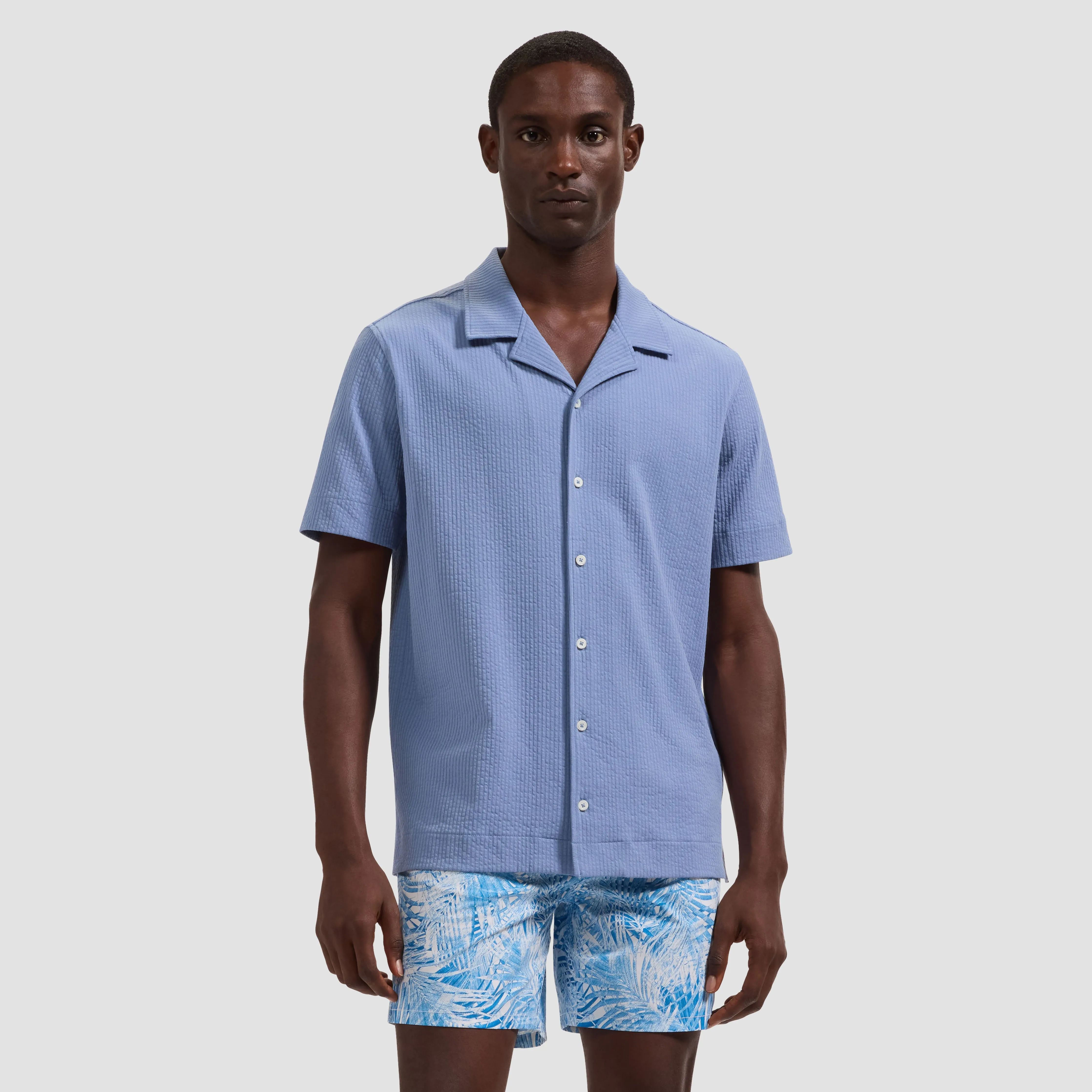 Kai Mid-Length Palm Leaf Swim Trunks sold by Bugatchi product image thumbnail 2