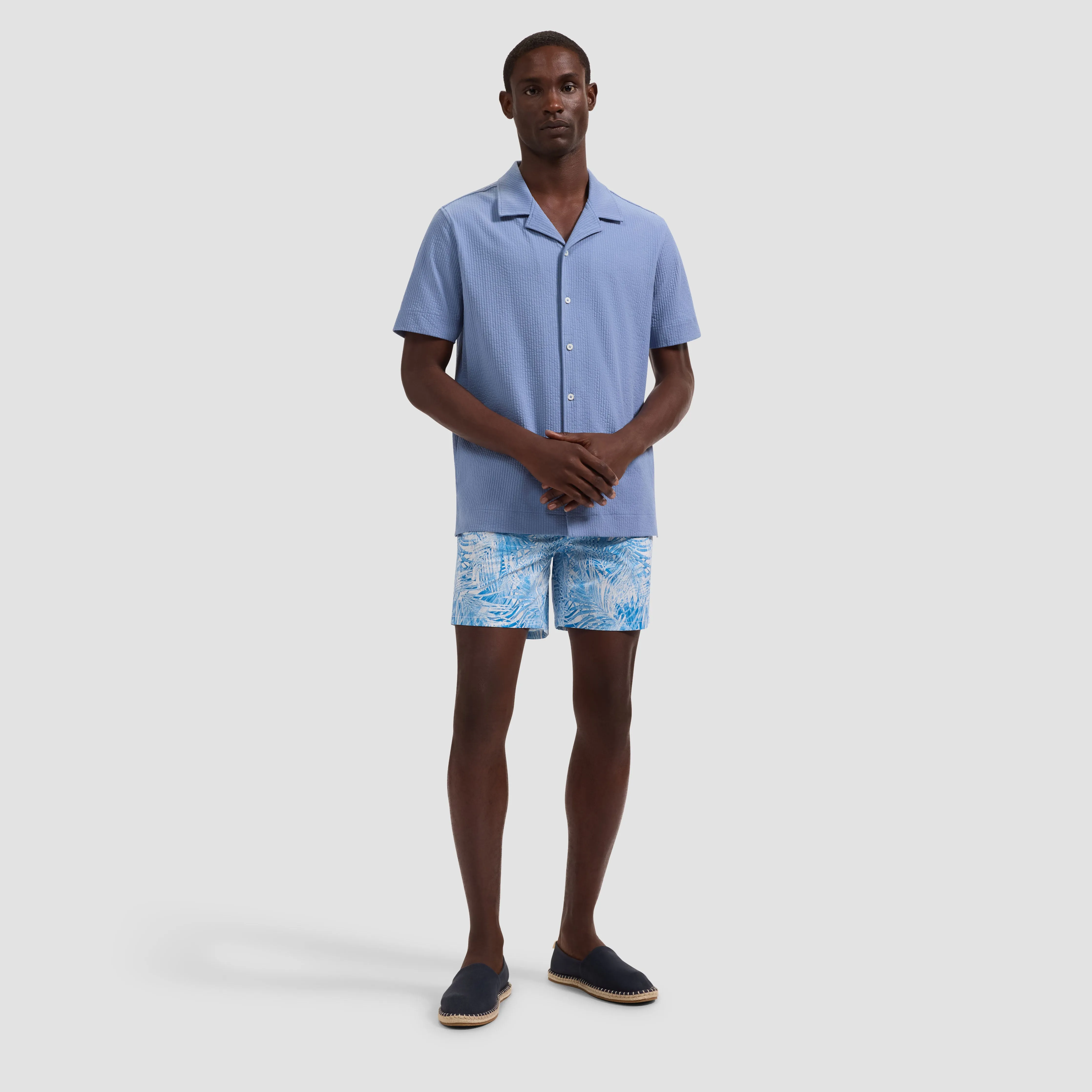 Kai Mid-Length Palm Leaf Swim Trunks sold by Bugatchi product image thumbnail 4