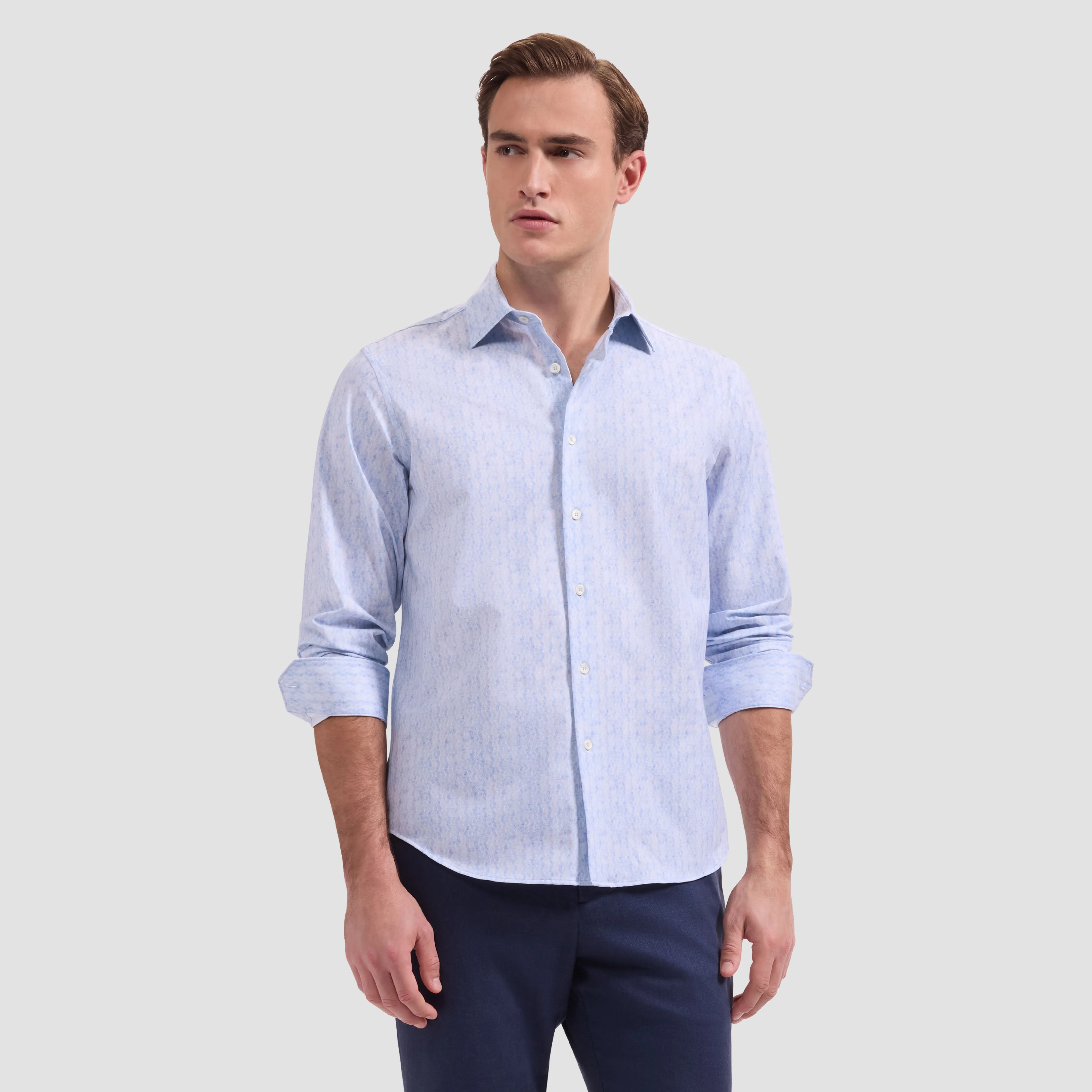 James OoohCotton Greek Key Wave Shirt sold by Bugatchi product image thumbnail 2