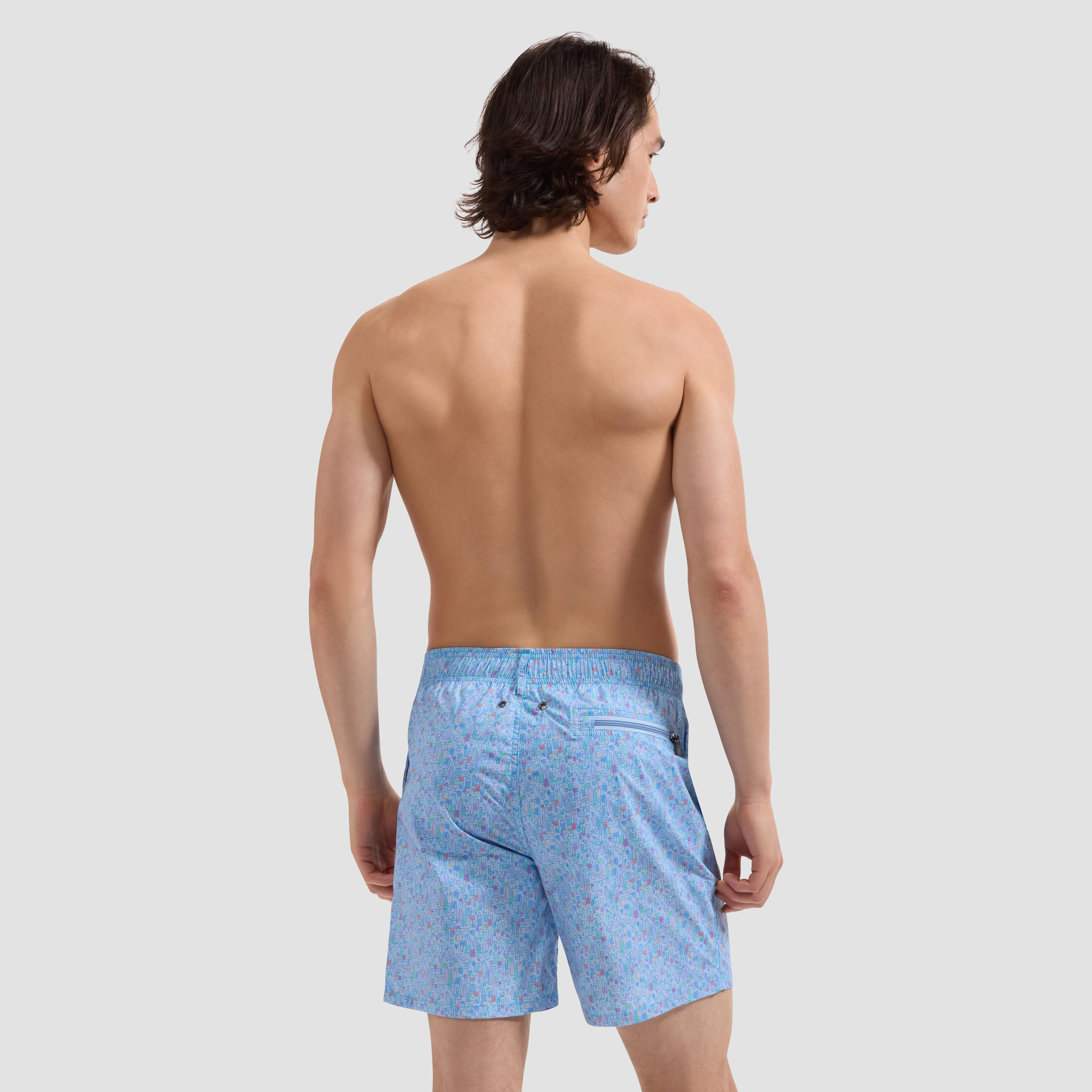 Kai Mid-Length Cocktails Swim Trunks sold by Bugatchi product image thumbnail 3