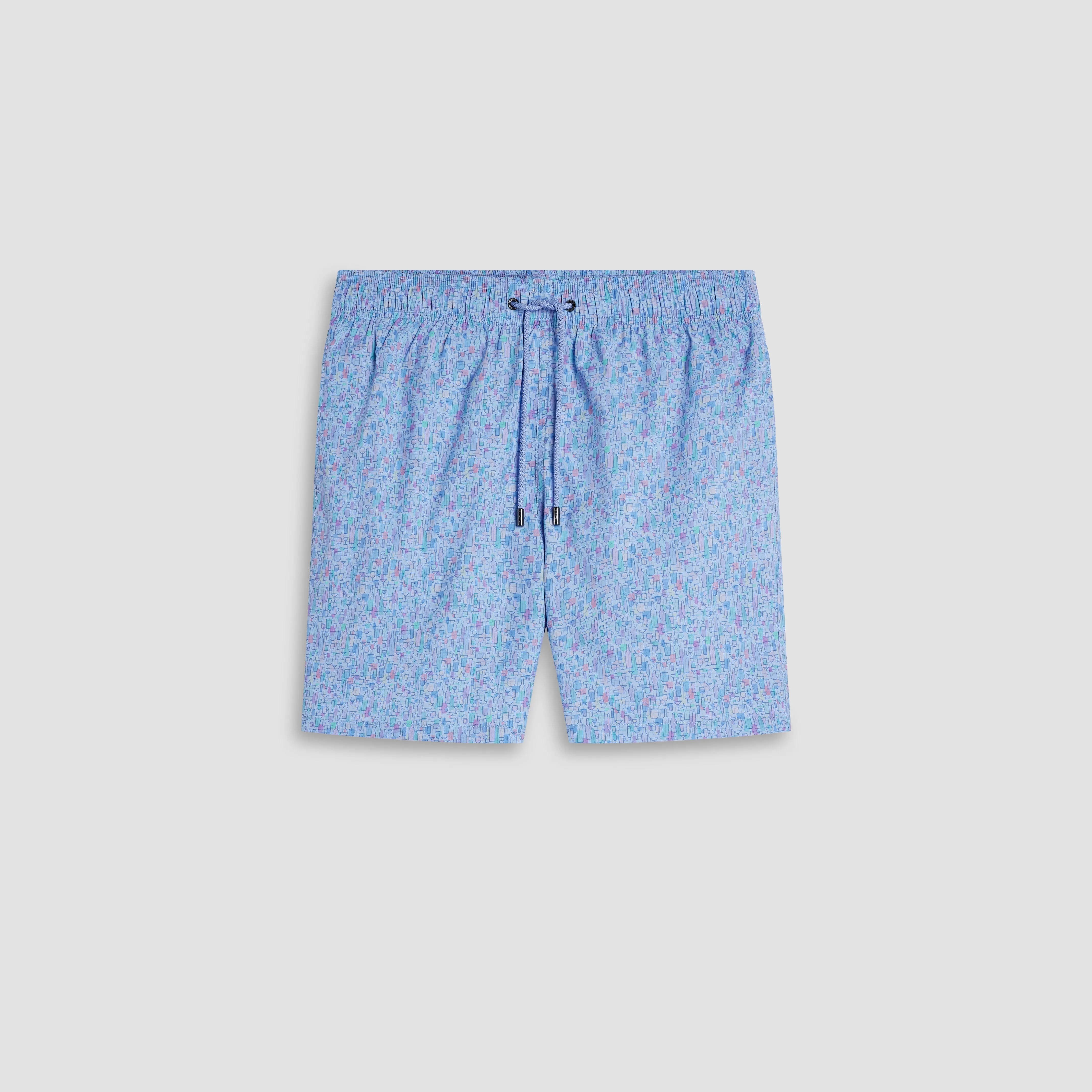 Kai Mid-Length Cocktails Swim Trunks sold by Bugatchi