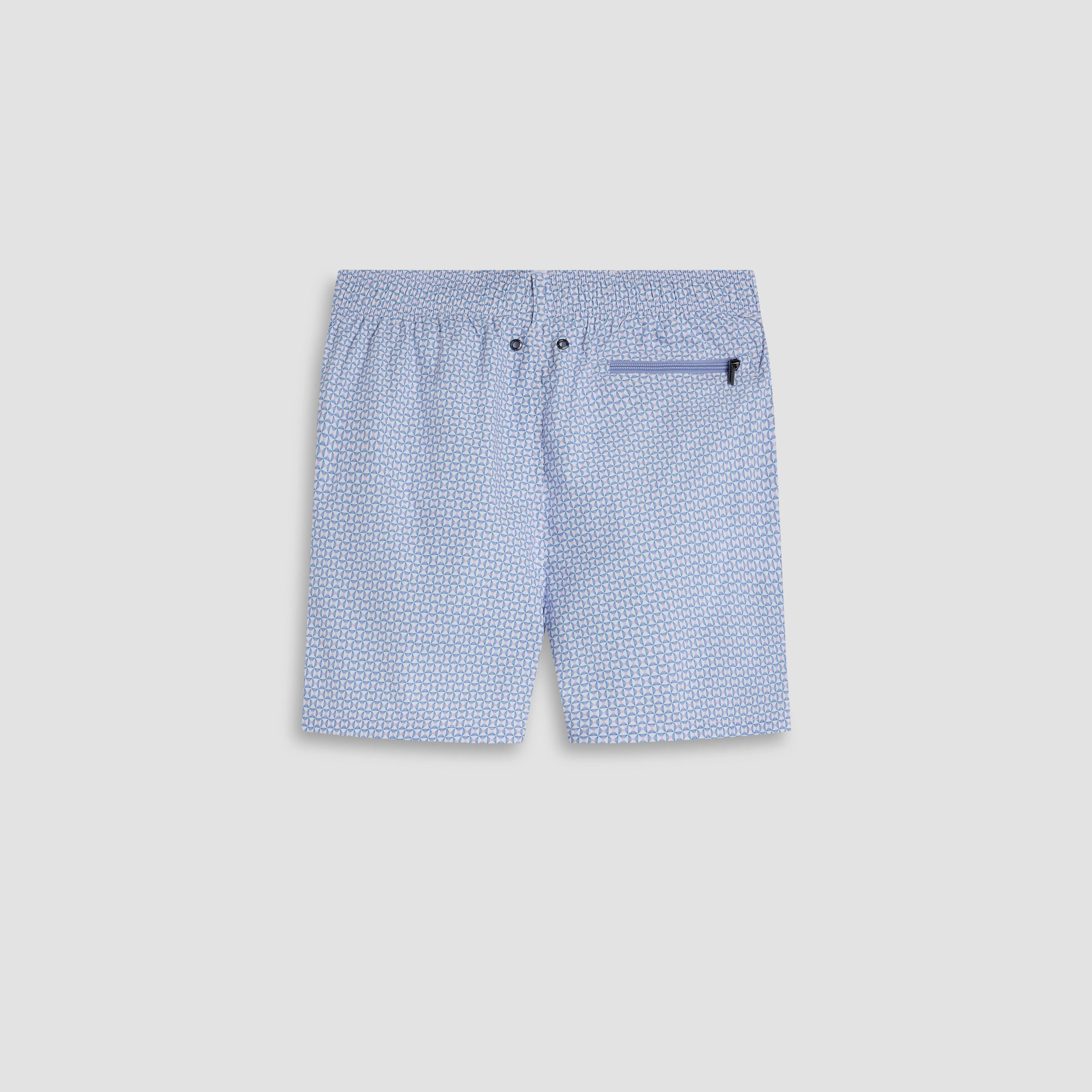 Kai Mid-Length Geometric Swim Trunks sold by Bugatchi product image thumbnail 5