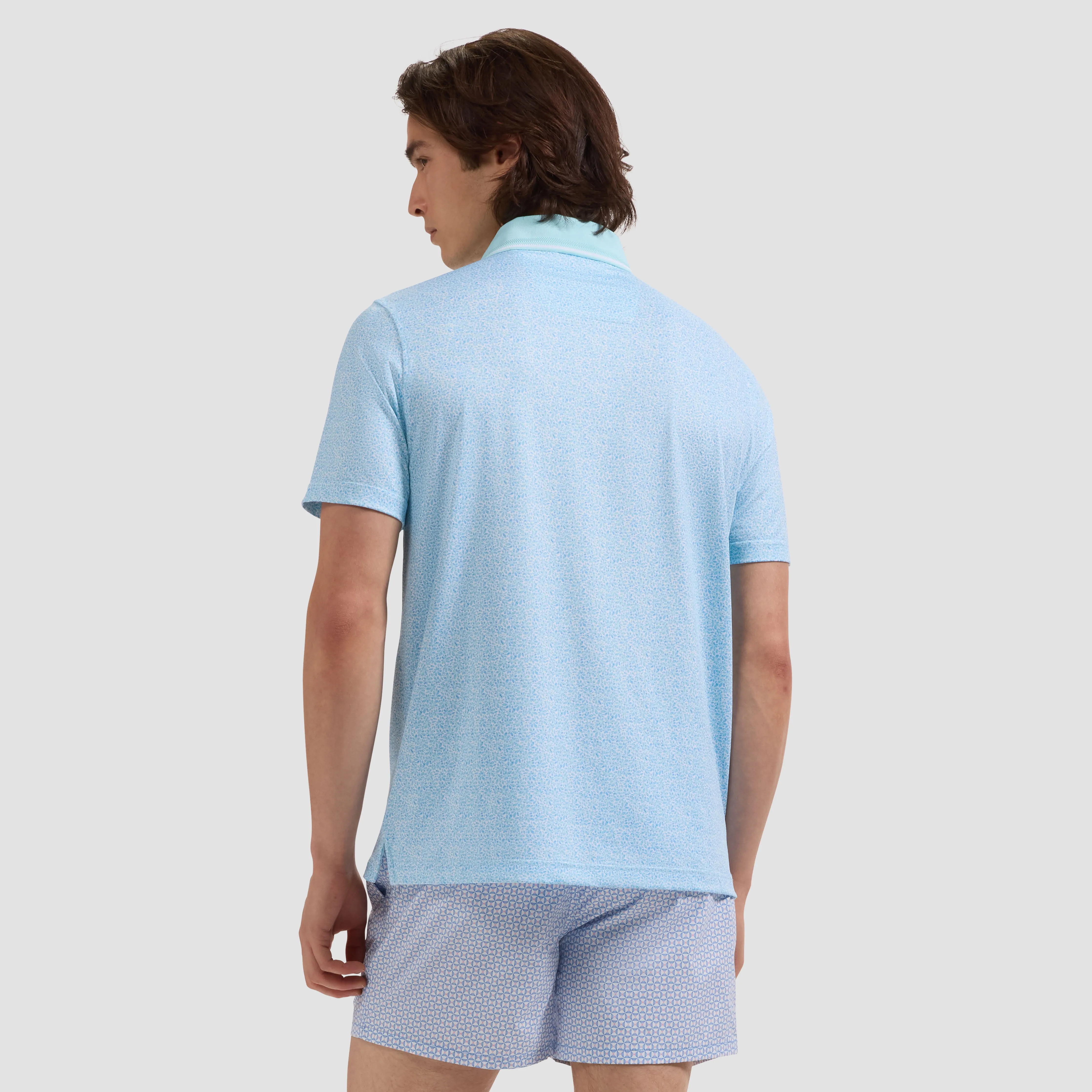 Kai Mid-Length Geometric Swim Trunks sold by Bugatchi product image thumbnail 3