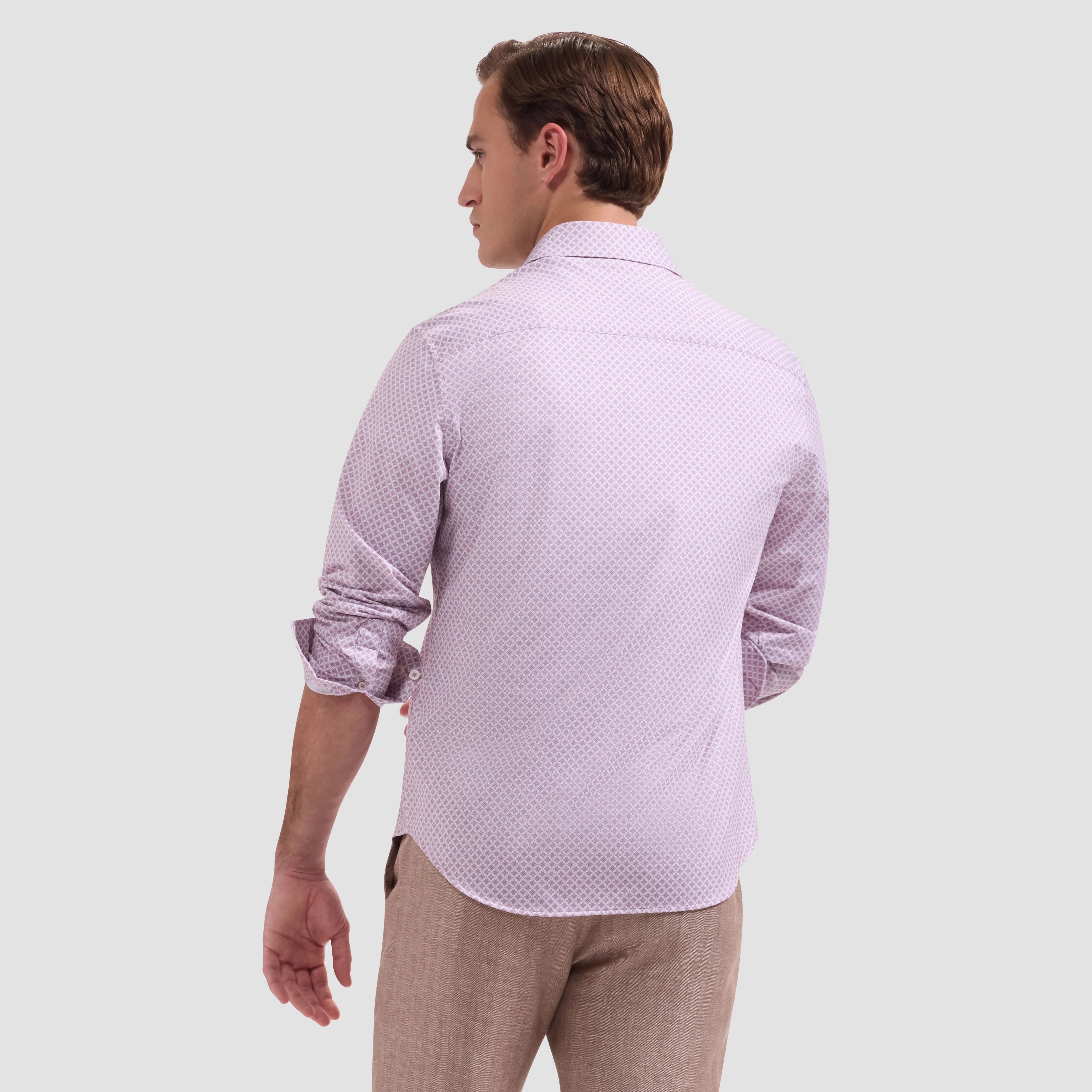 James OoohCotton Micro Floral Shirt sold by Bugatchi product image thumbnail 3