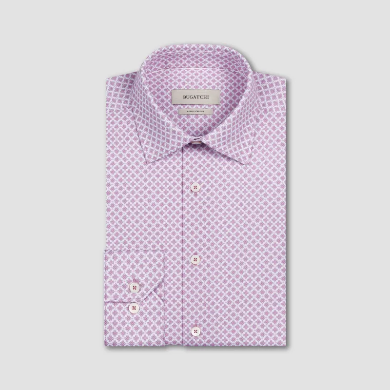 James OoohCotton Micro Floral Shirt sold by Bugatchi