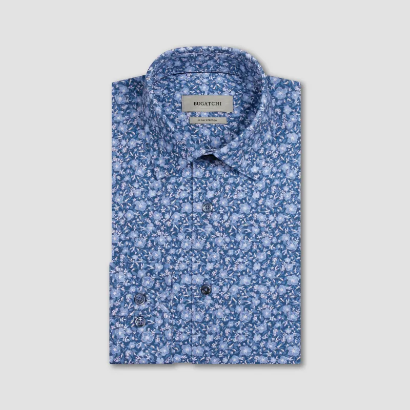 James OoohCotton Floral Shirt made by Bugatchi