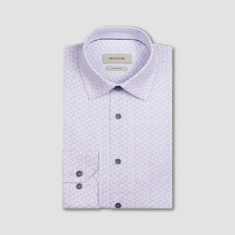 James OoohCotton Geometric Shirt sold by Bugatchi