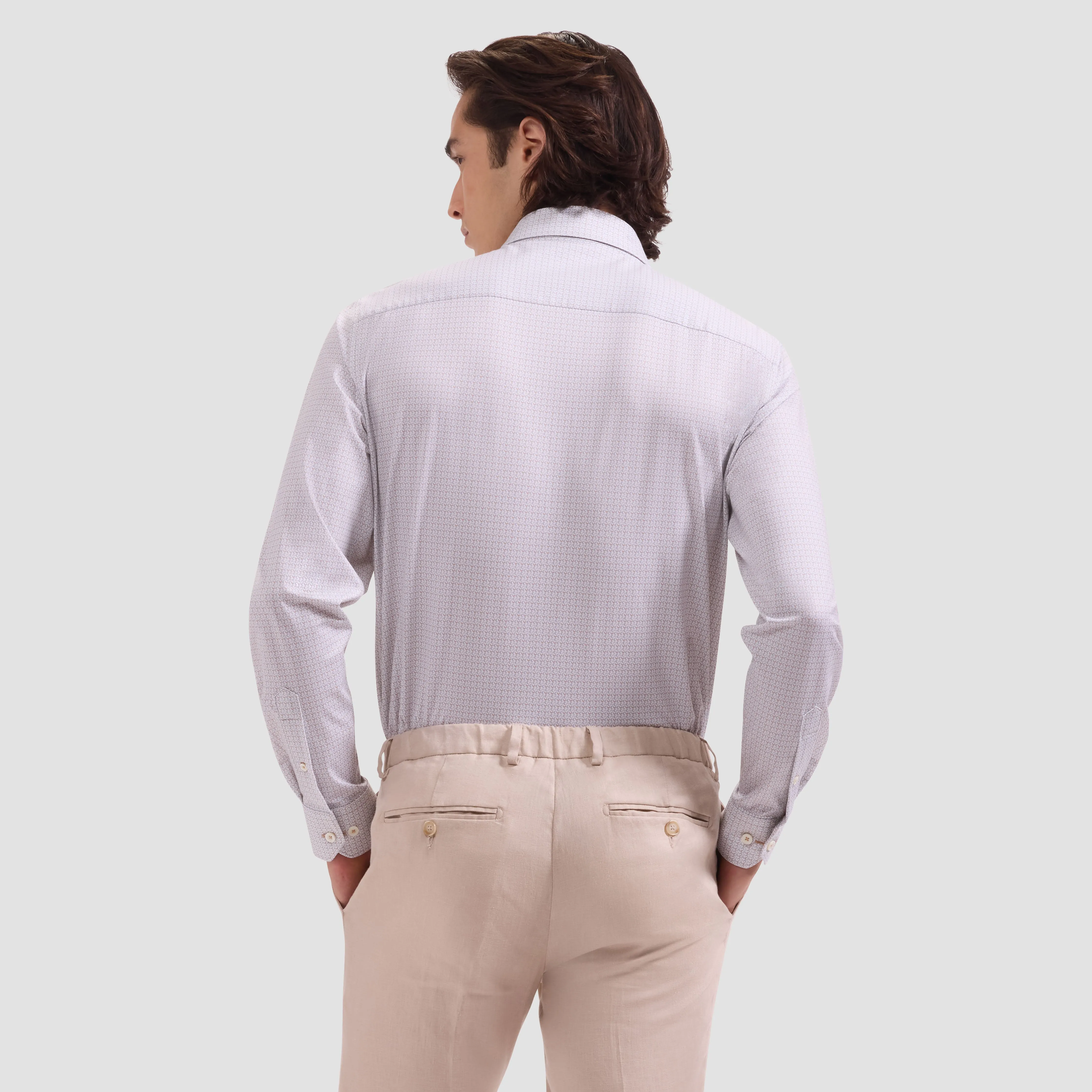 James OoohCotton Geometric Shirt sold by Bugatchi product image thumbnail 3