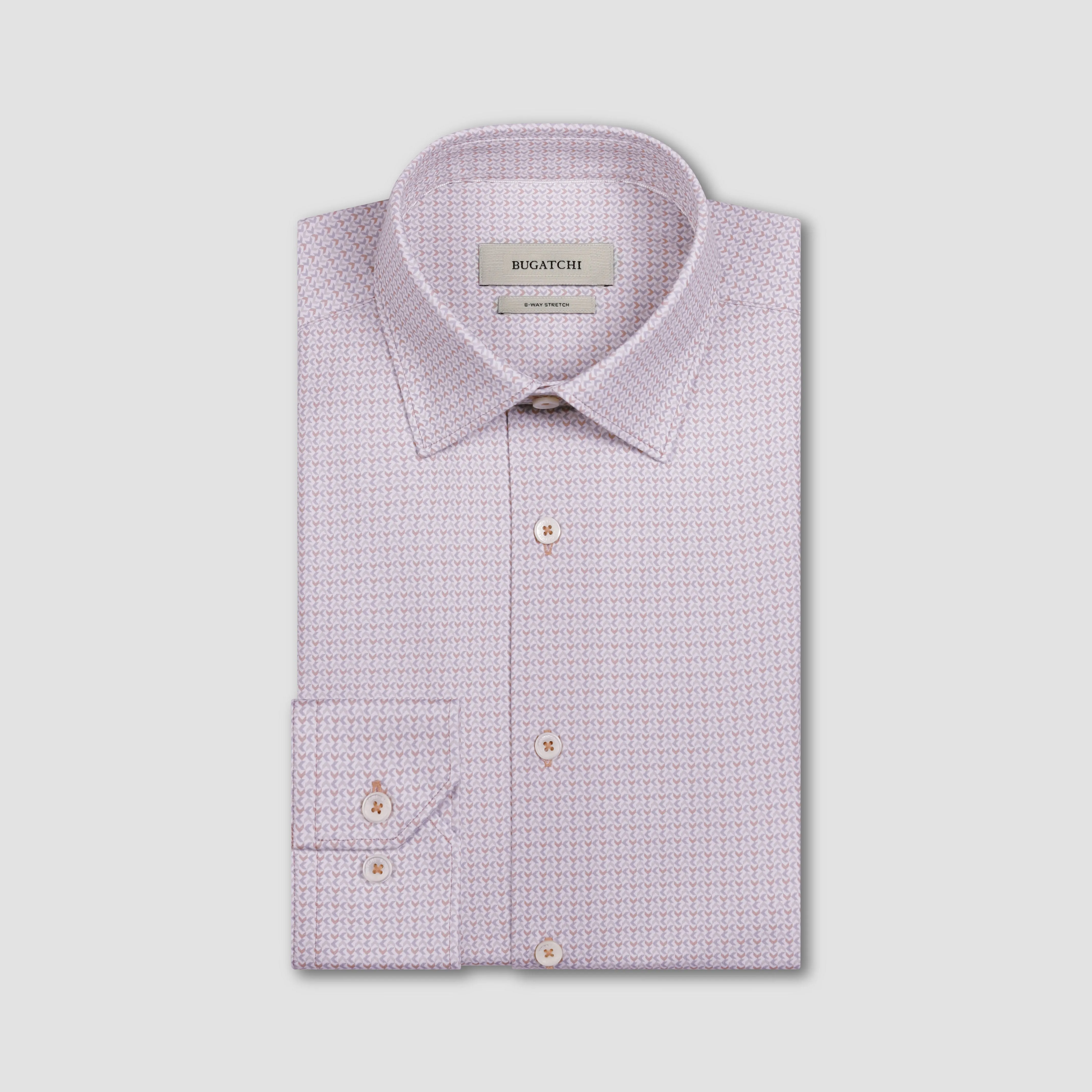 James OoohCotton Geometric Shirt sold by Bugatchi