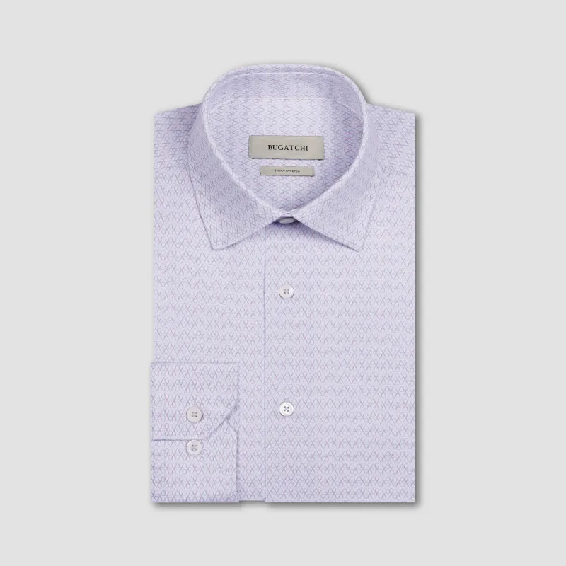 James OoohCotton Geometric Shirt sold by Bugatchi