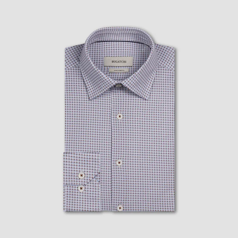 James OoohCotton Geometric Shirt made by Bugatchi