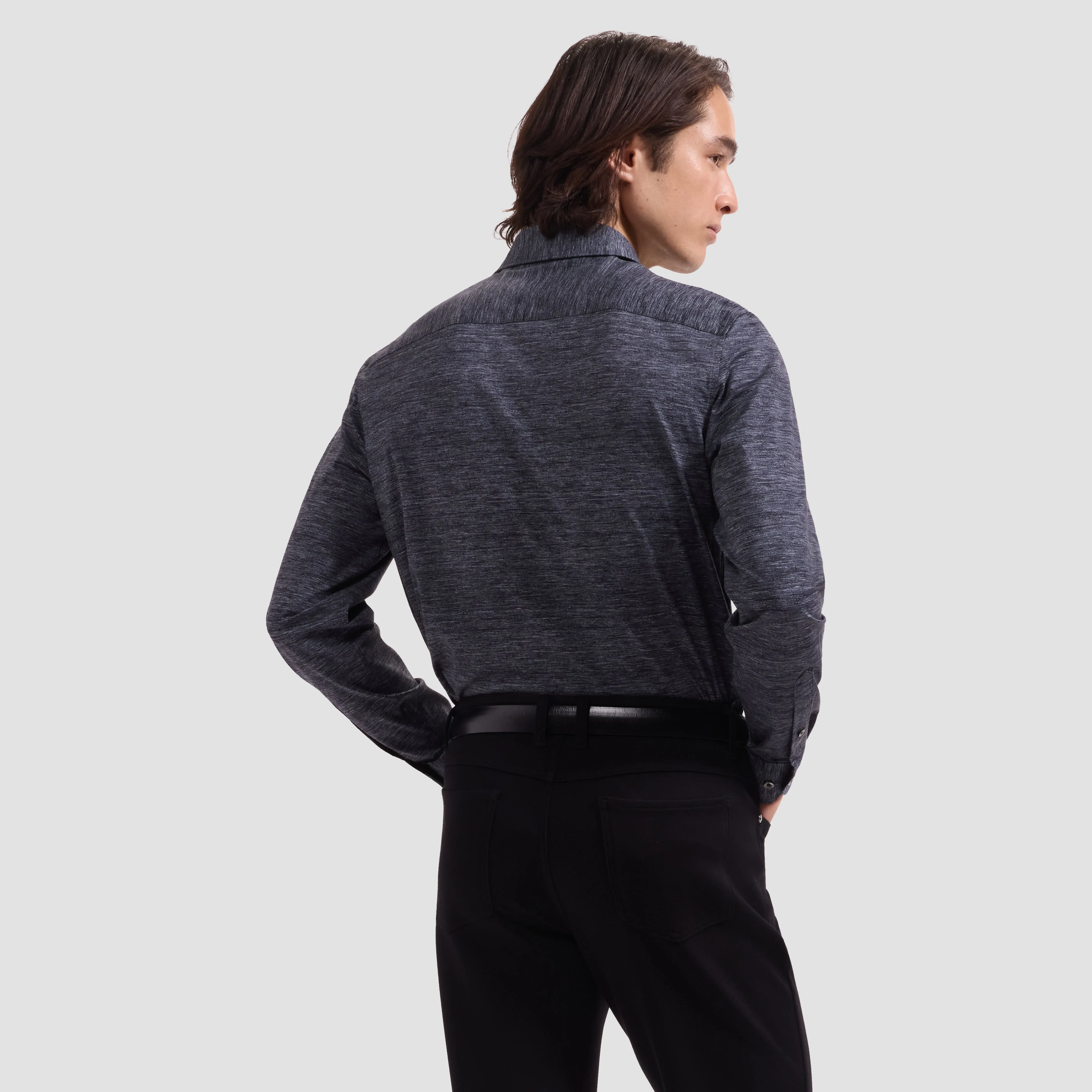 James OoohCotton Melange Shirt sold by Bugatchi product image thumbnail 3