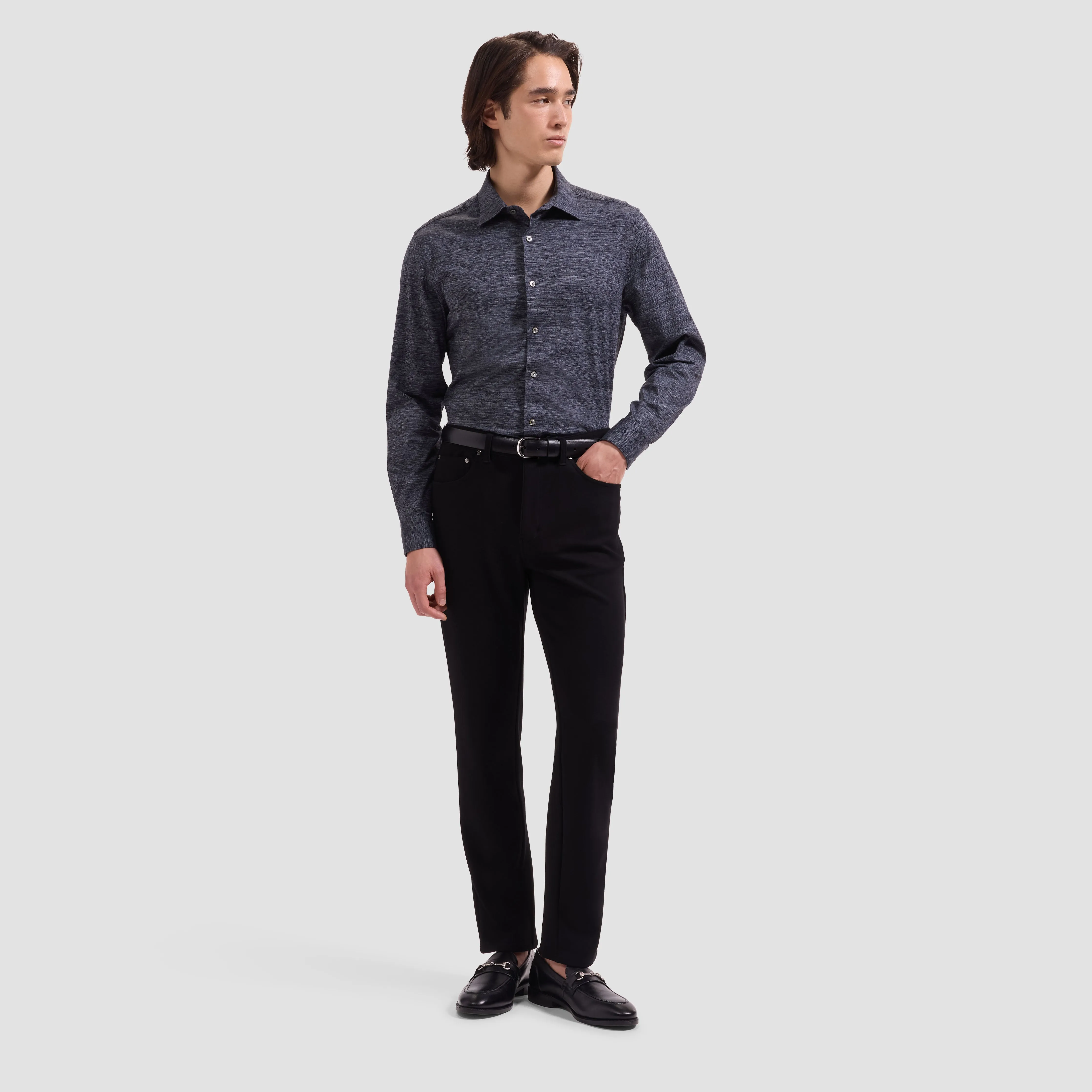 James OoohCotton Melange Shirt sold by Bugatchi product image thumbnail 4