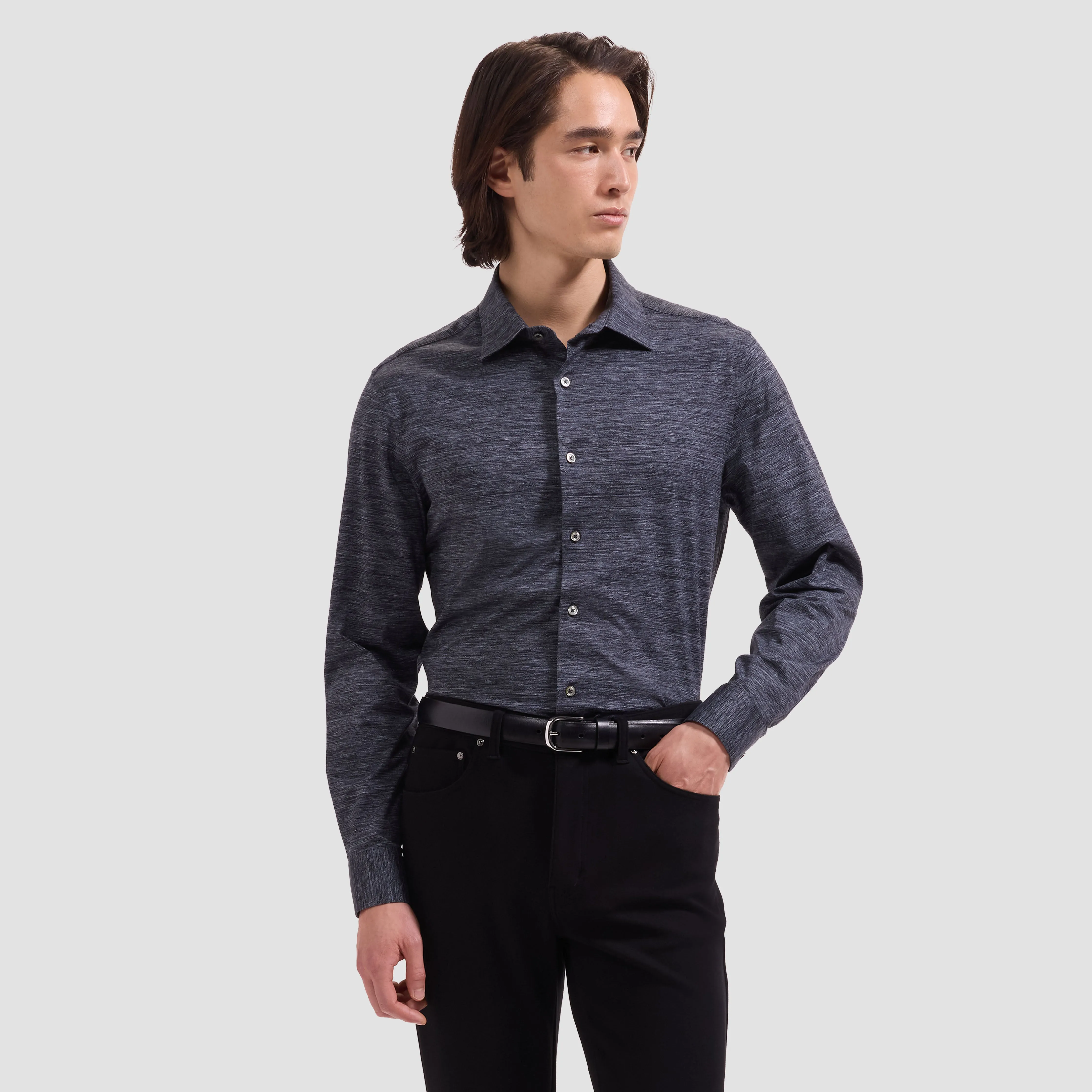 James OoohCotton Melange Shirt sold by Bugatchi product image thumbnail 2