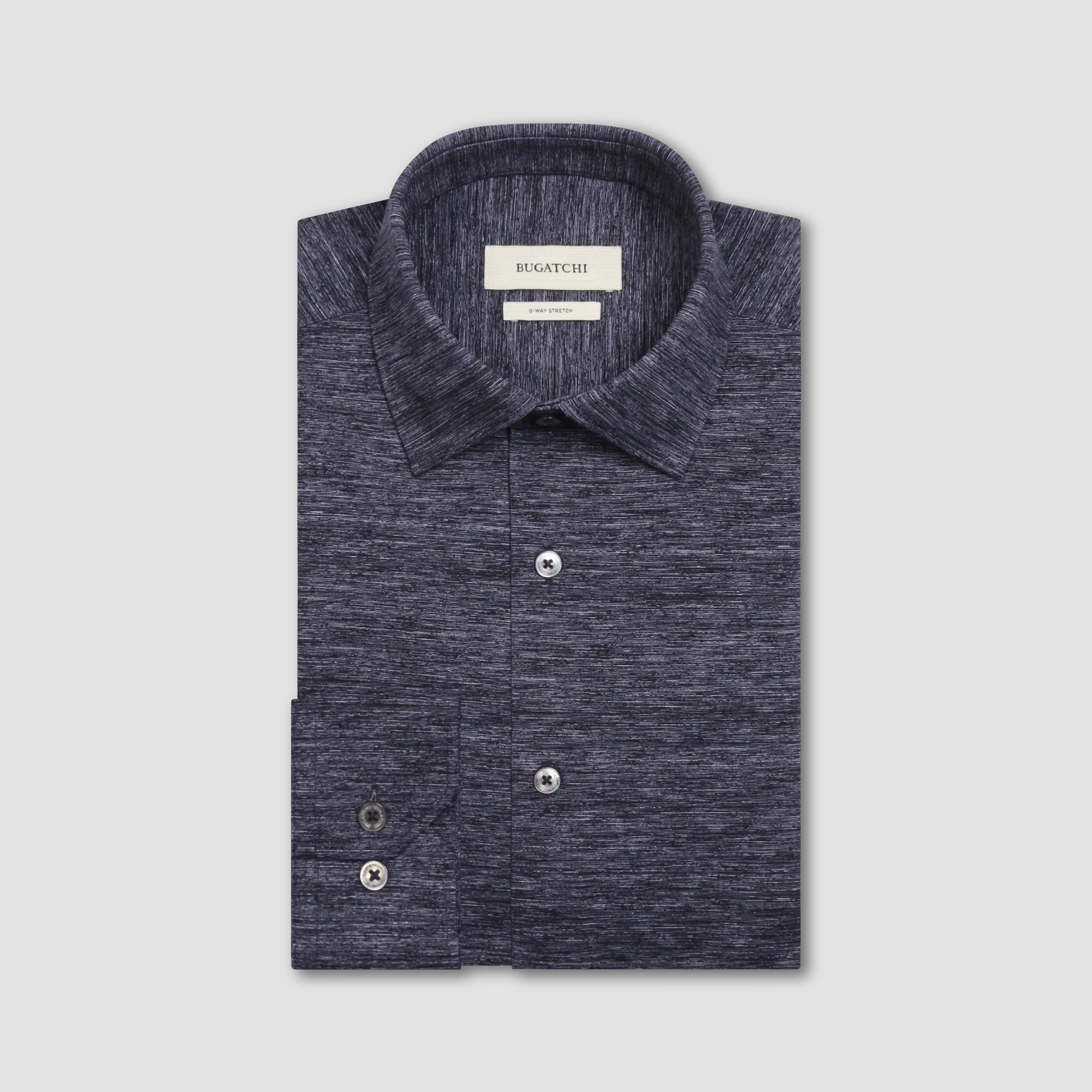 James OoohCotton Melange Shirt sold by Bugatchi