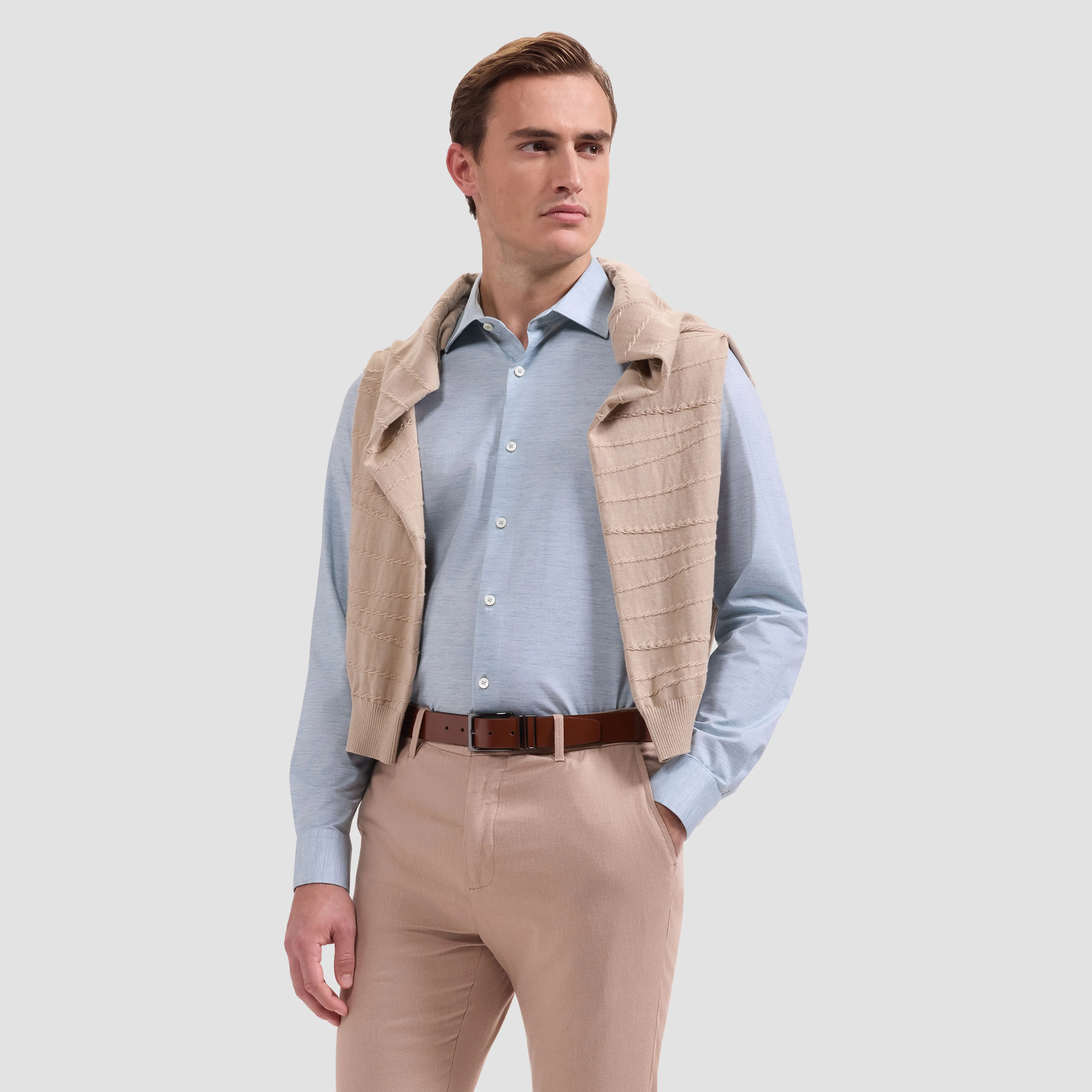 James OoohCotton Melange Shirt sold by Bugatchi product image thumbnail 2