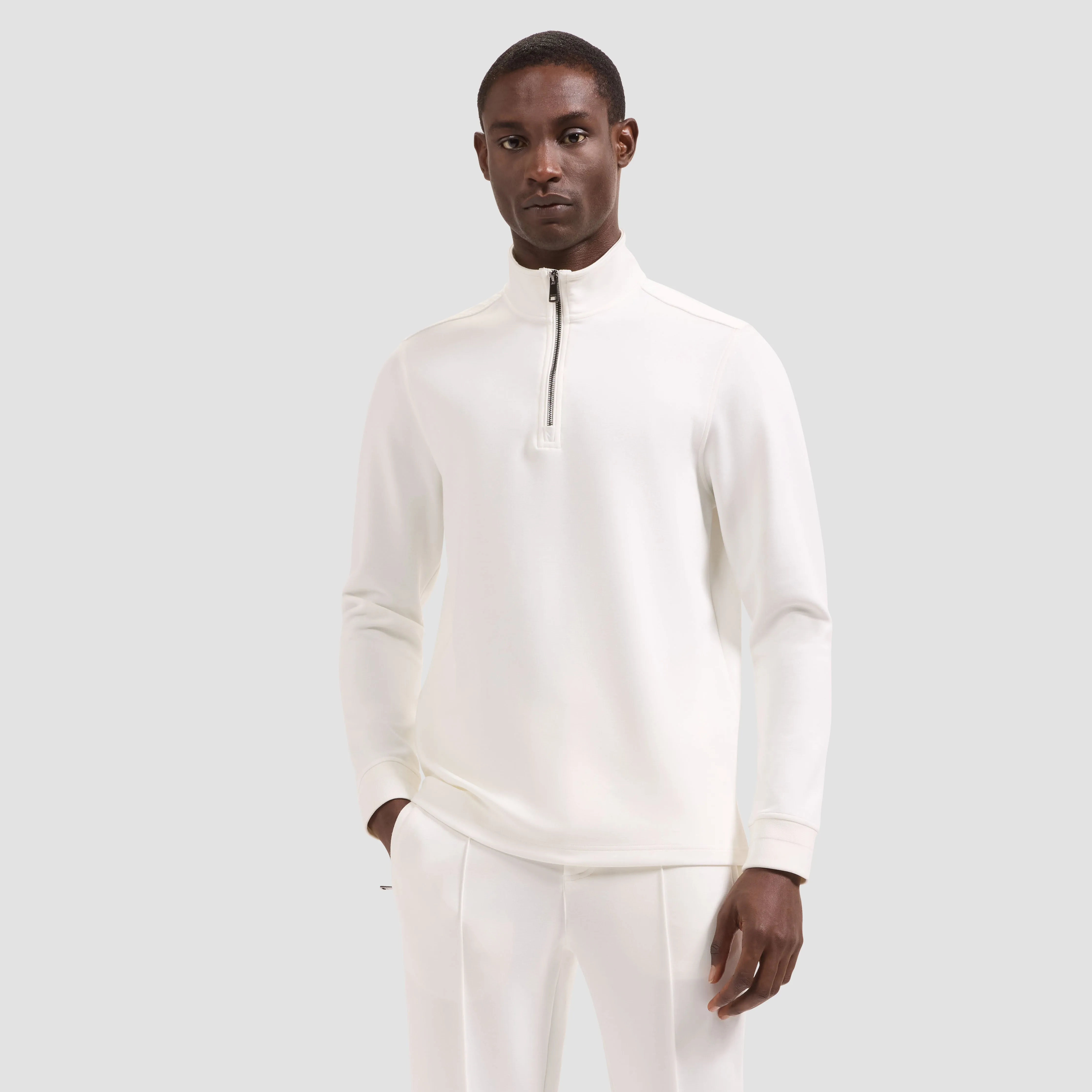 Soft Touch Quarter-Zip Mock Neck Pullover sold by Bugatchi product image thumbnail 2