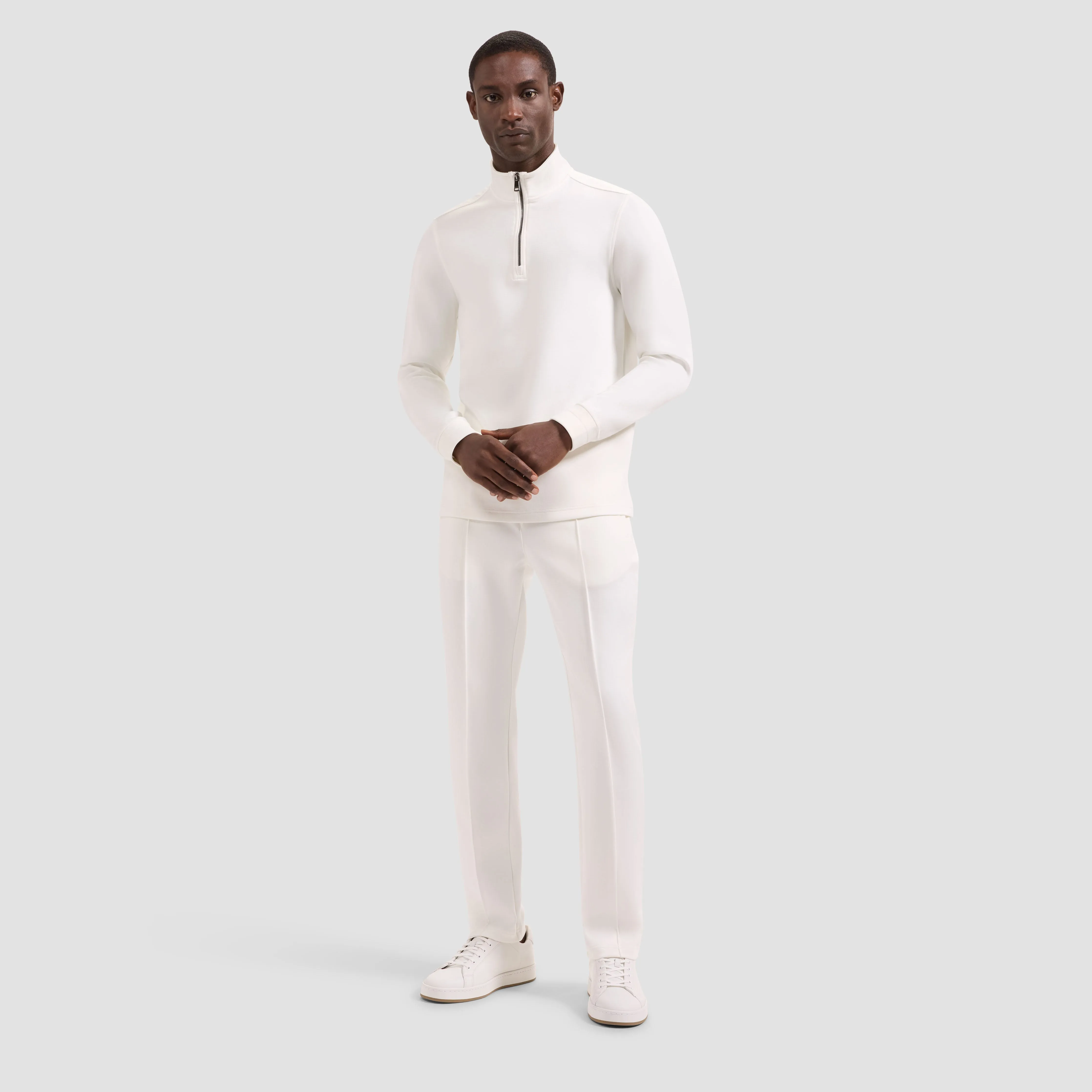 Soft Touch Quarter-Zip Mock Neck Pullover sold by Bugatchi product image thumbnail 4