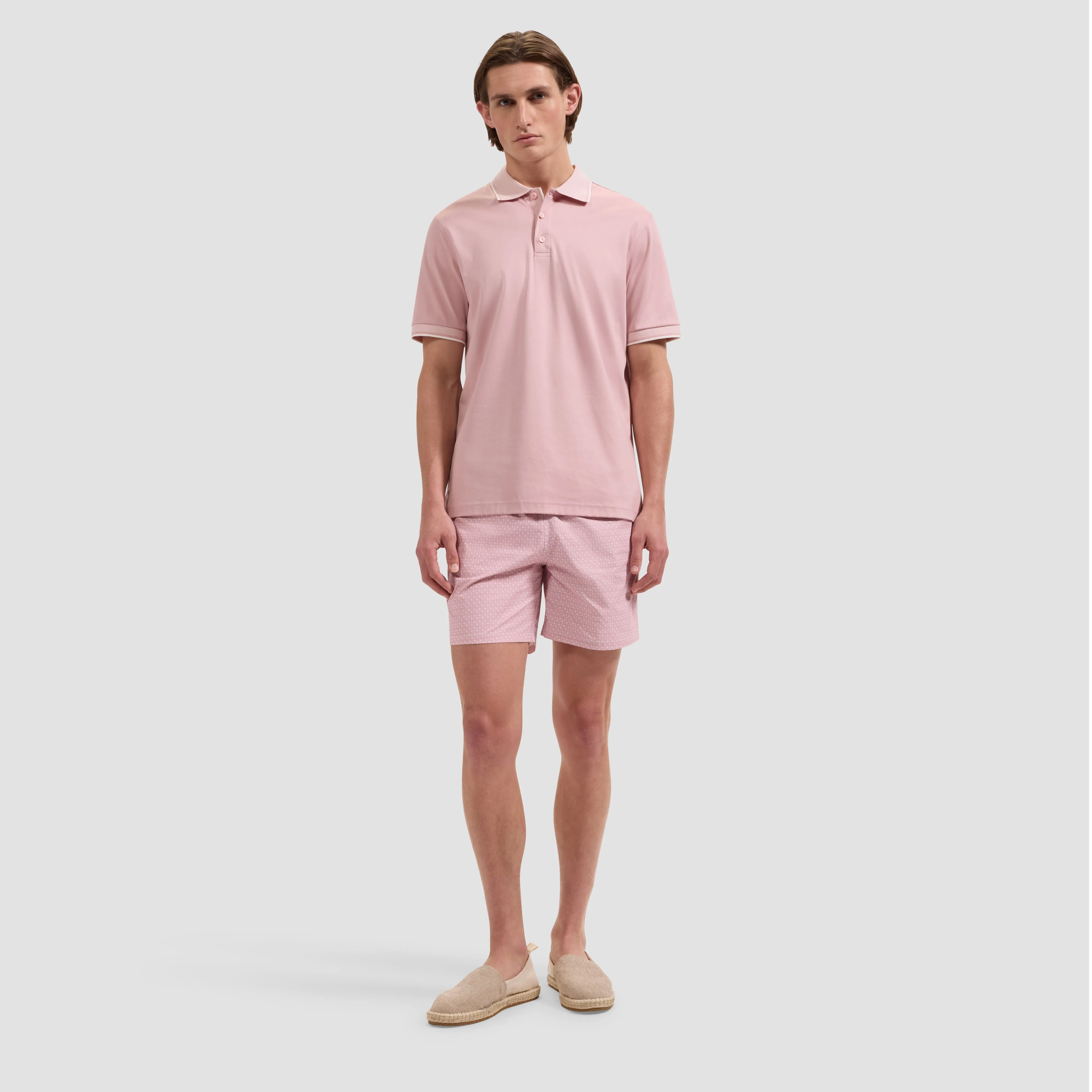 Kai Mid-Length Palm Tree Swim Trunks sold by Bugatchi product image thumbnail 4