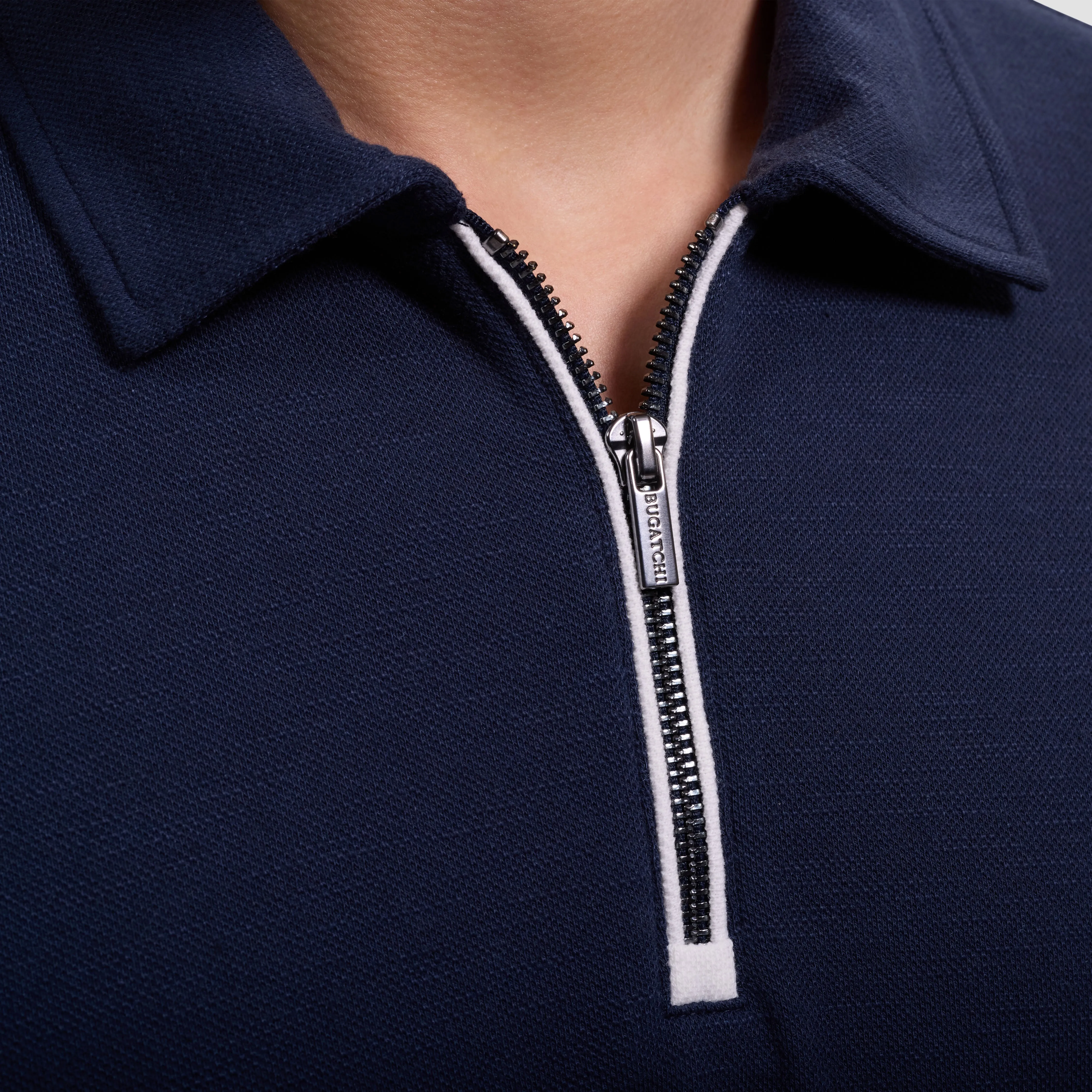 Performance Melange Quarter-Zip Polo sold by Bugatchi product image thumbnail 5