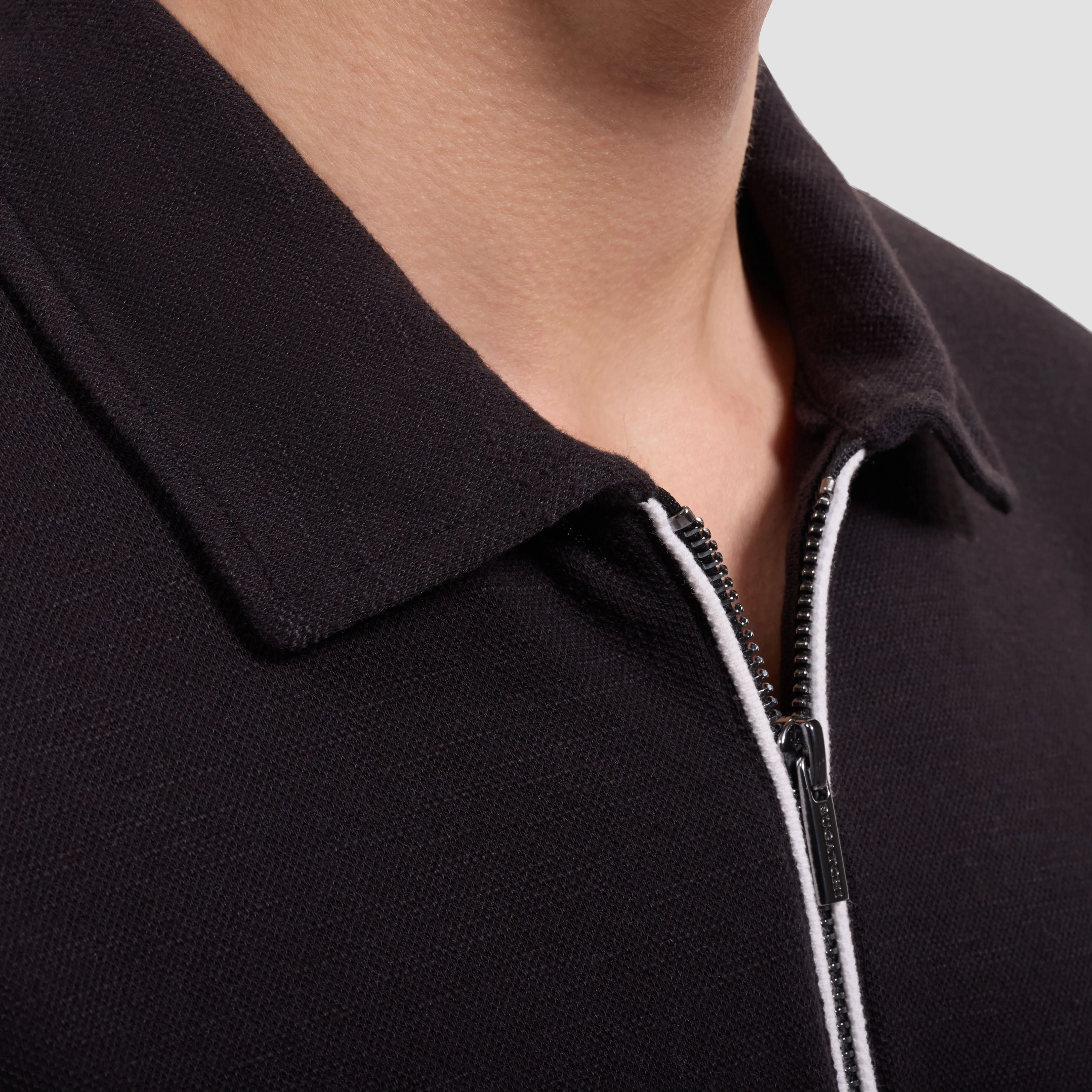 Performance Melange Quarter-Zip Polo sold by Bugatchi product image thumbnail 5