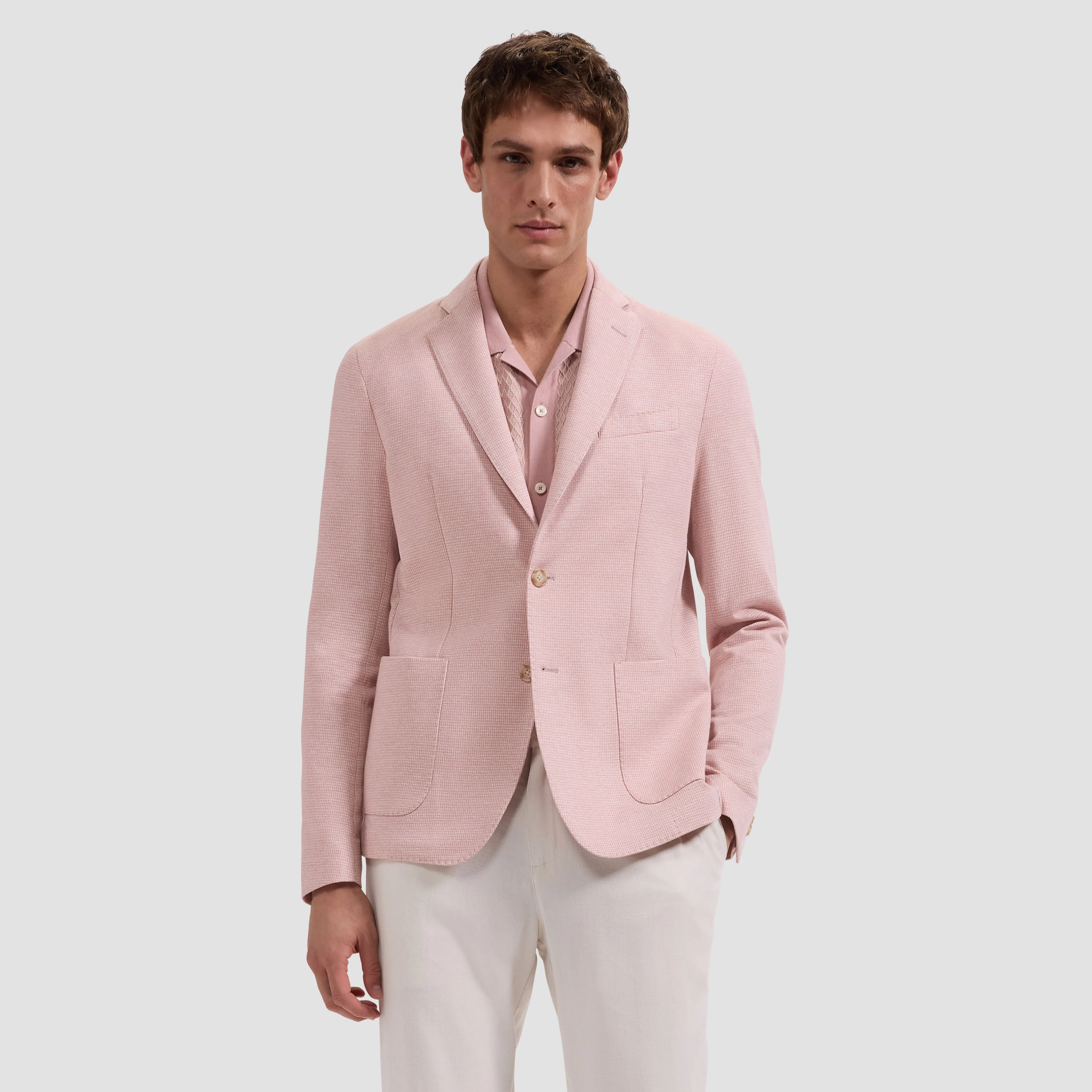 Houndstooth Two-Button Blazer sold by Bugatchi product image thumbnail 2