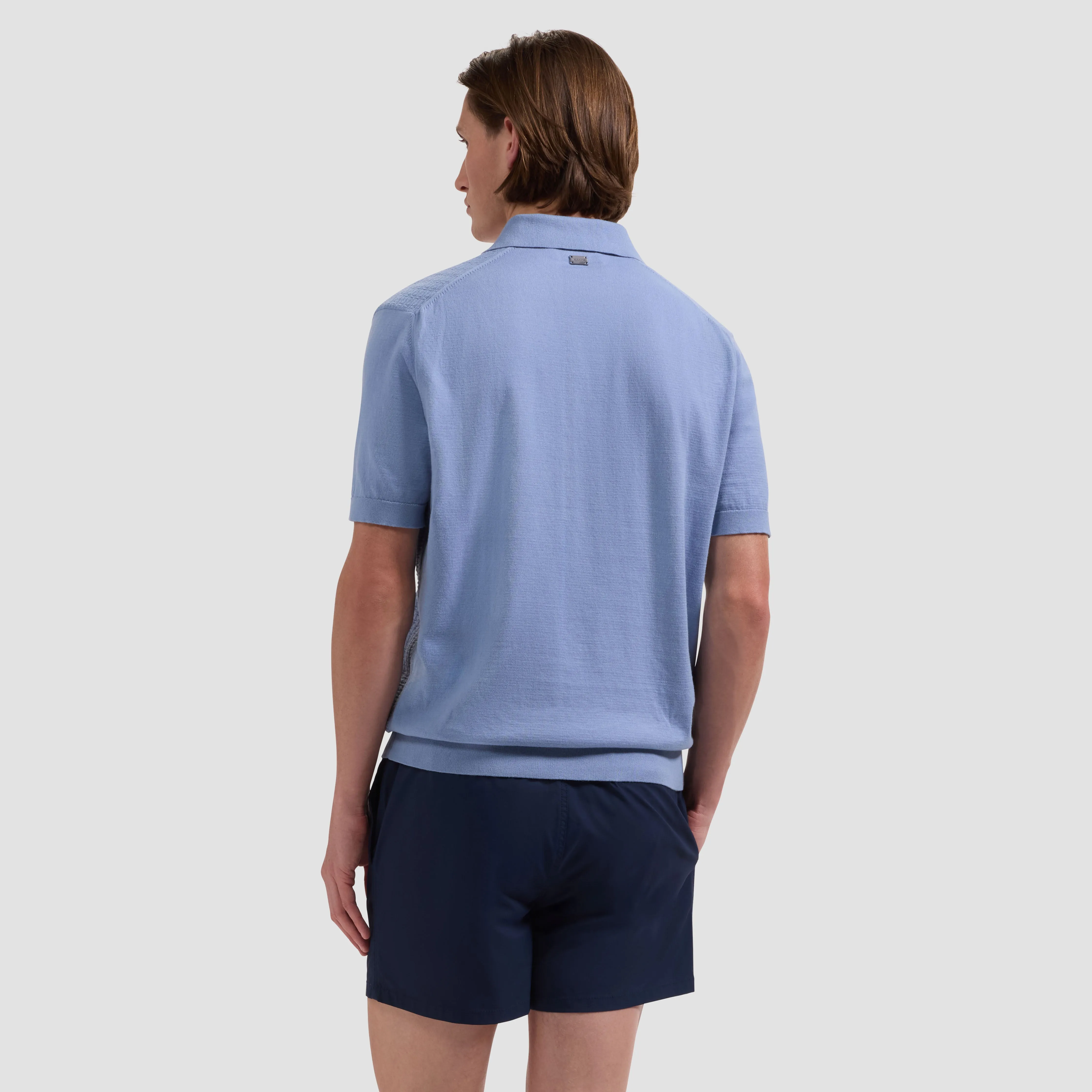 Zane Shorter-Length Water Reactive Palm Tree Swim Trunks sold by Bugatchi product image thumbnail 3
