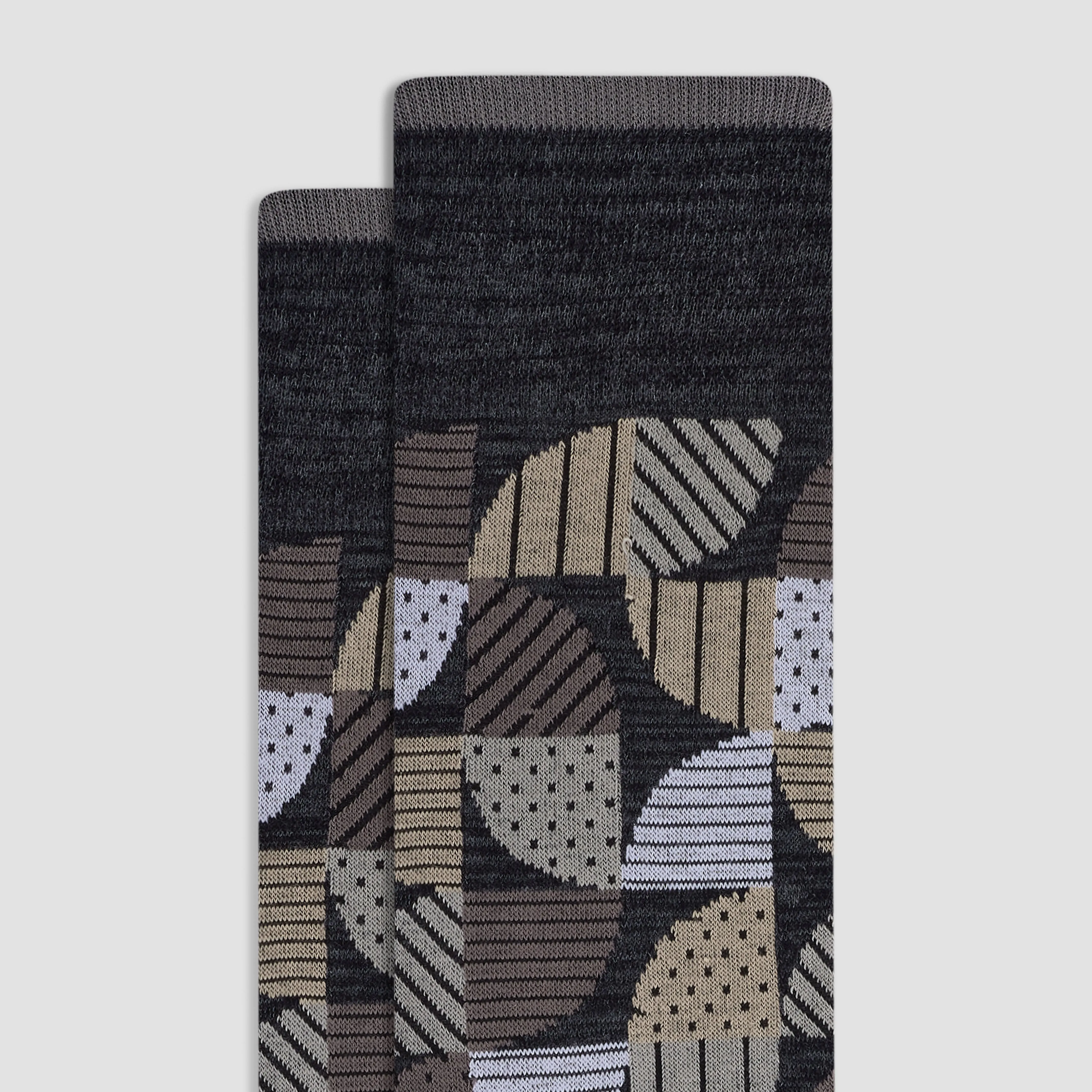 Geometric Mid-Calf Socks sold by Bugatchi product image thumbnail 2