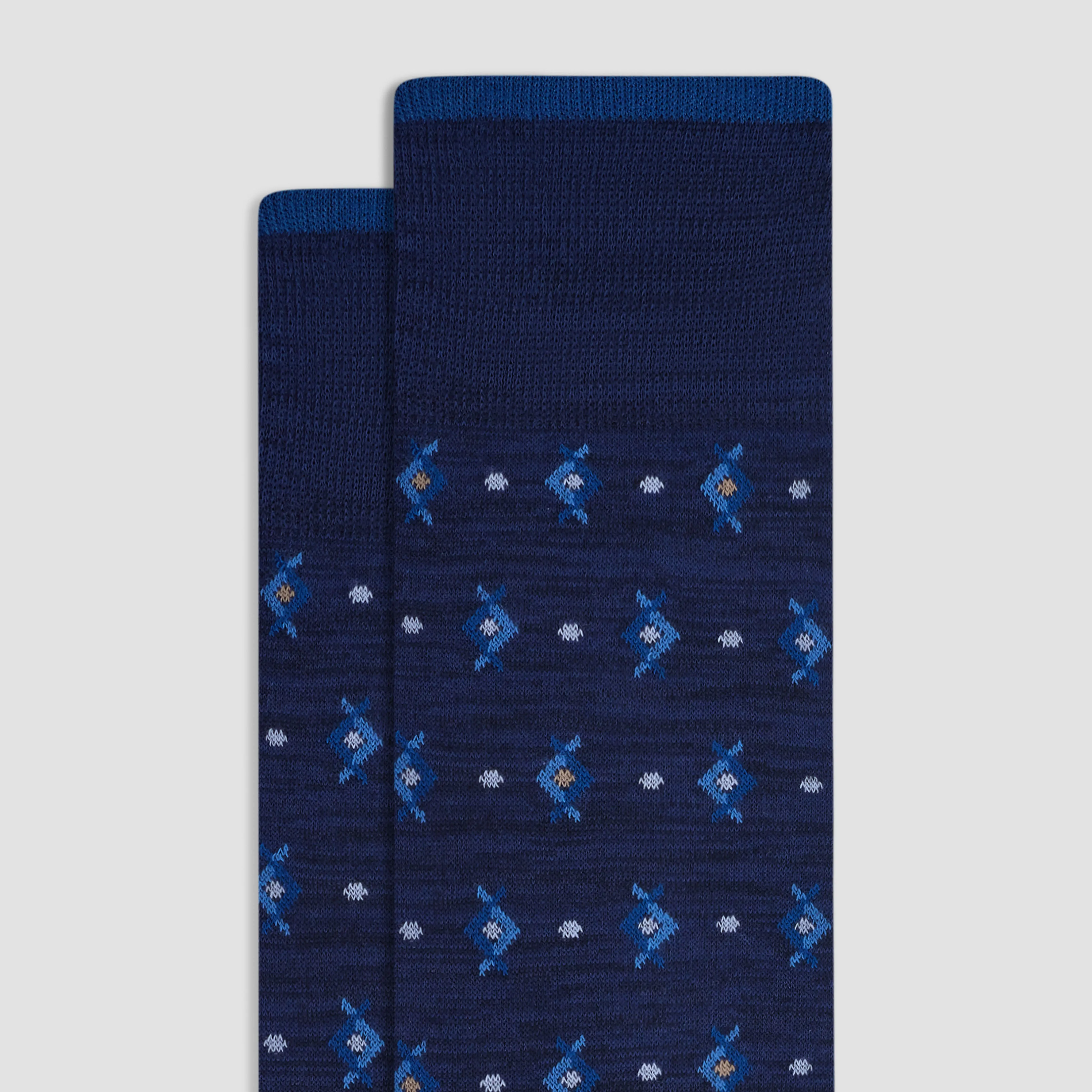Geometric Mid-Calf Socks sold by Bugatchi product image thumbnail 2