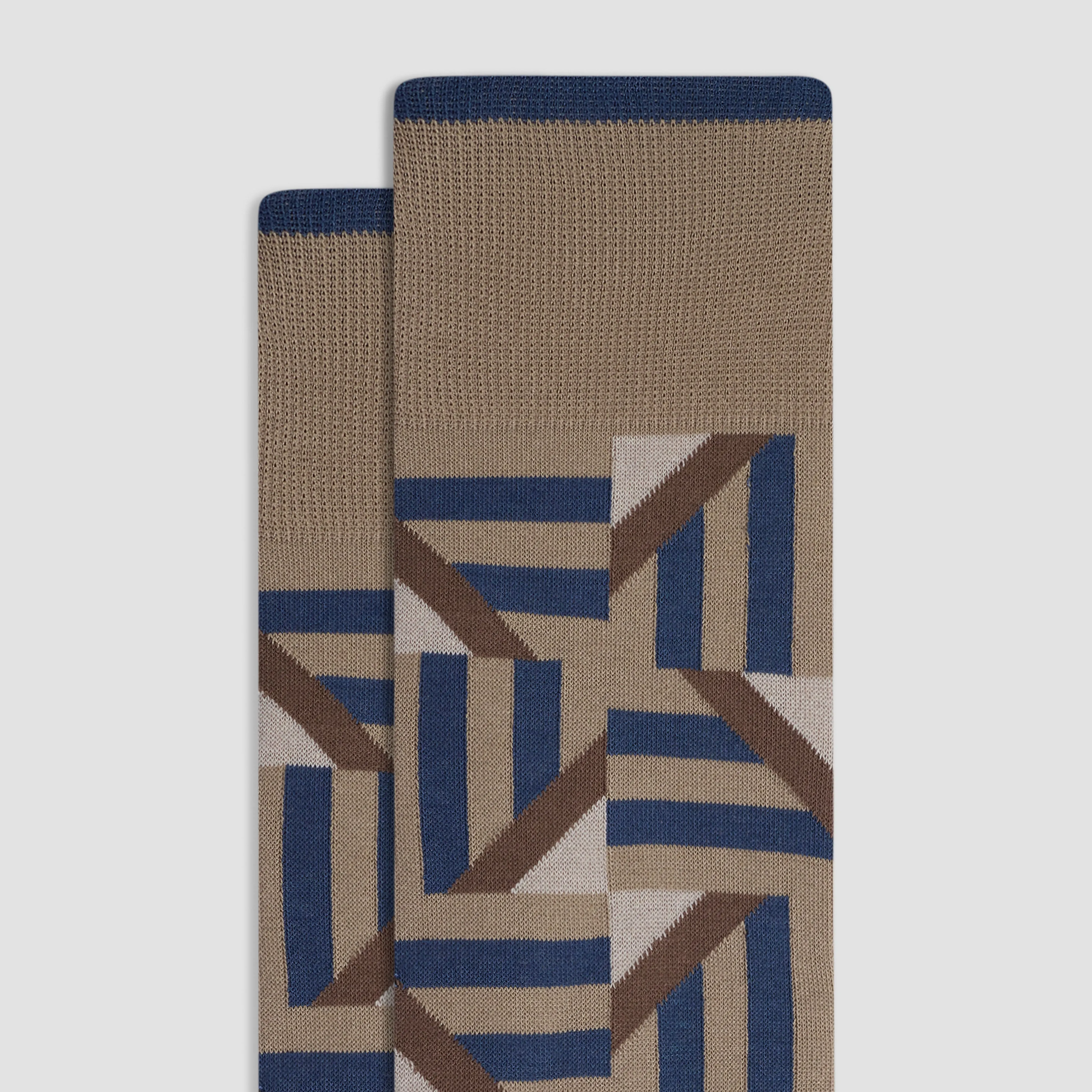 Geometric Mid-Calf Socks sold by Bugatchi product image thumbnail 2