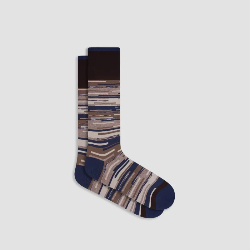 Striped Mid-Calf Socks sold by Bugatchi