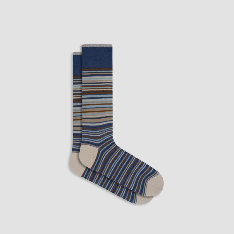 Striped Mid-Calf Socks sold by Bugatchi