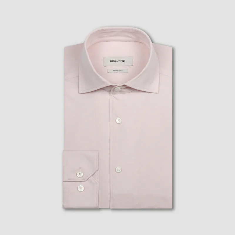 Devon OoohCotton Solid Twill Shirt made by Bugatchi