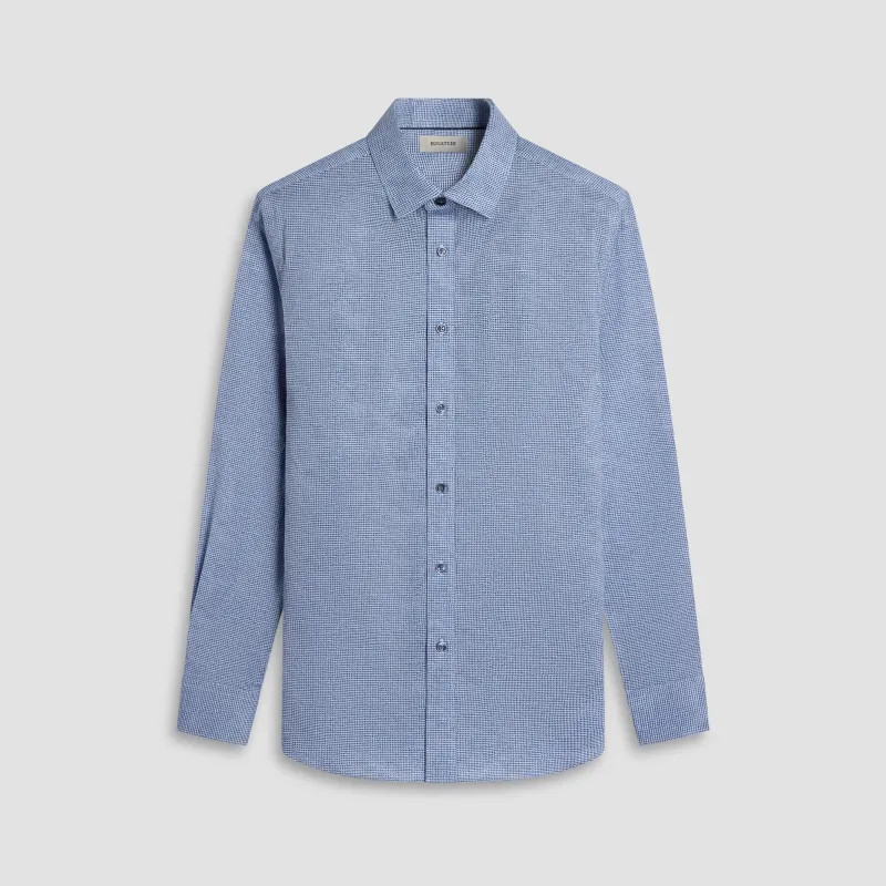 Julian Micro Houndstooth Shirt sold by Bugatchi