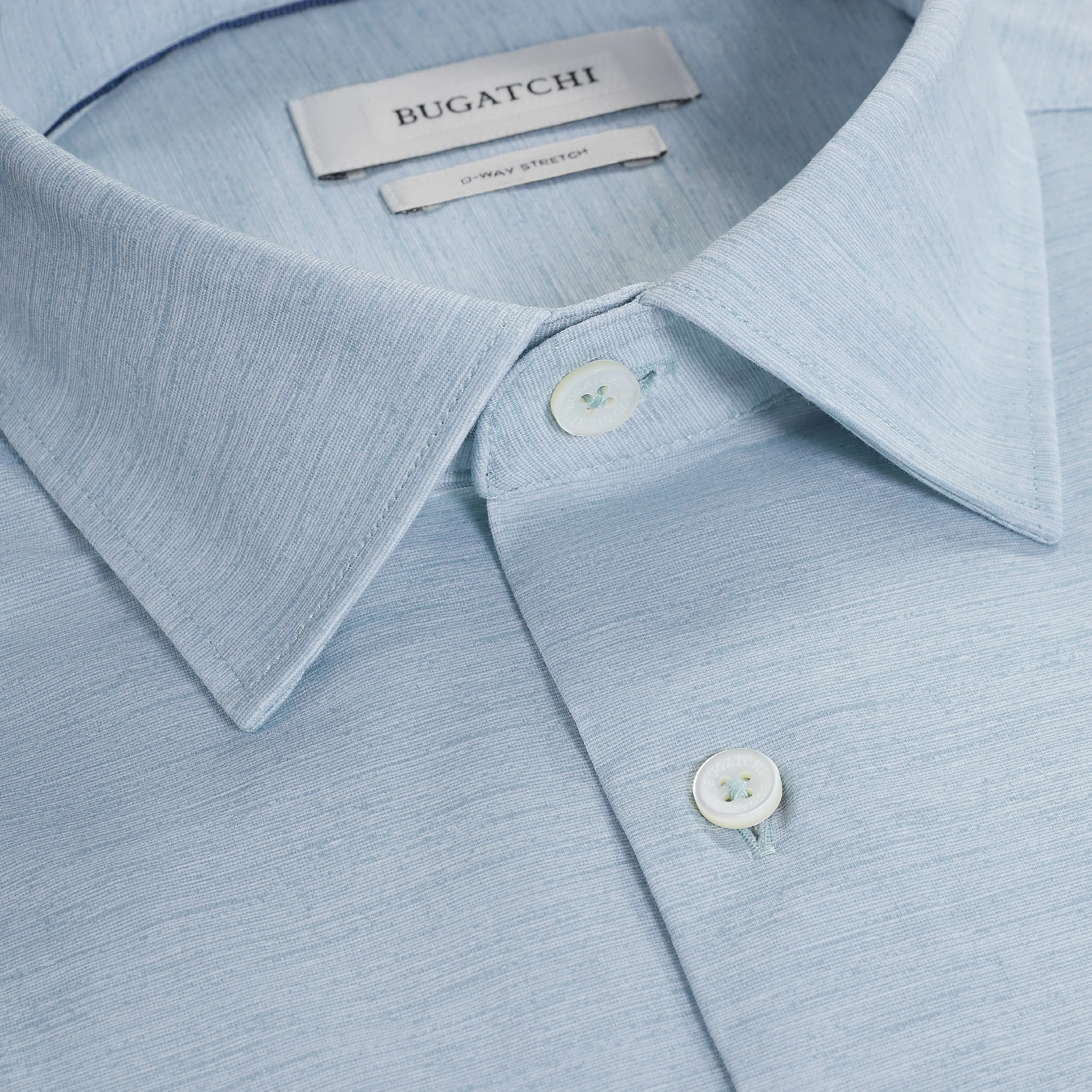 Miles OoohCotton Melange Short-Sleeve Shirt sold by Bugatchi product image thumbnail 5