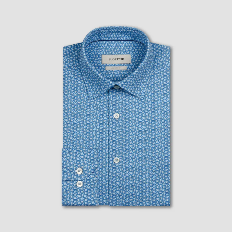 James OoohCotton Micro Floral Shirt sold by Bugatchi