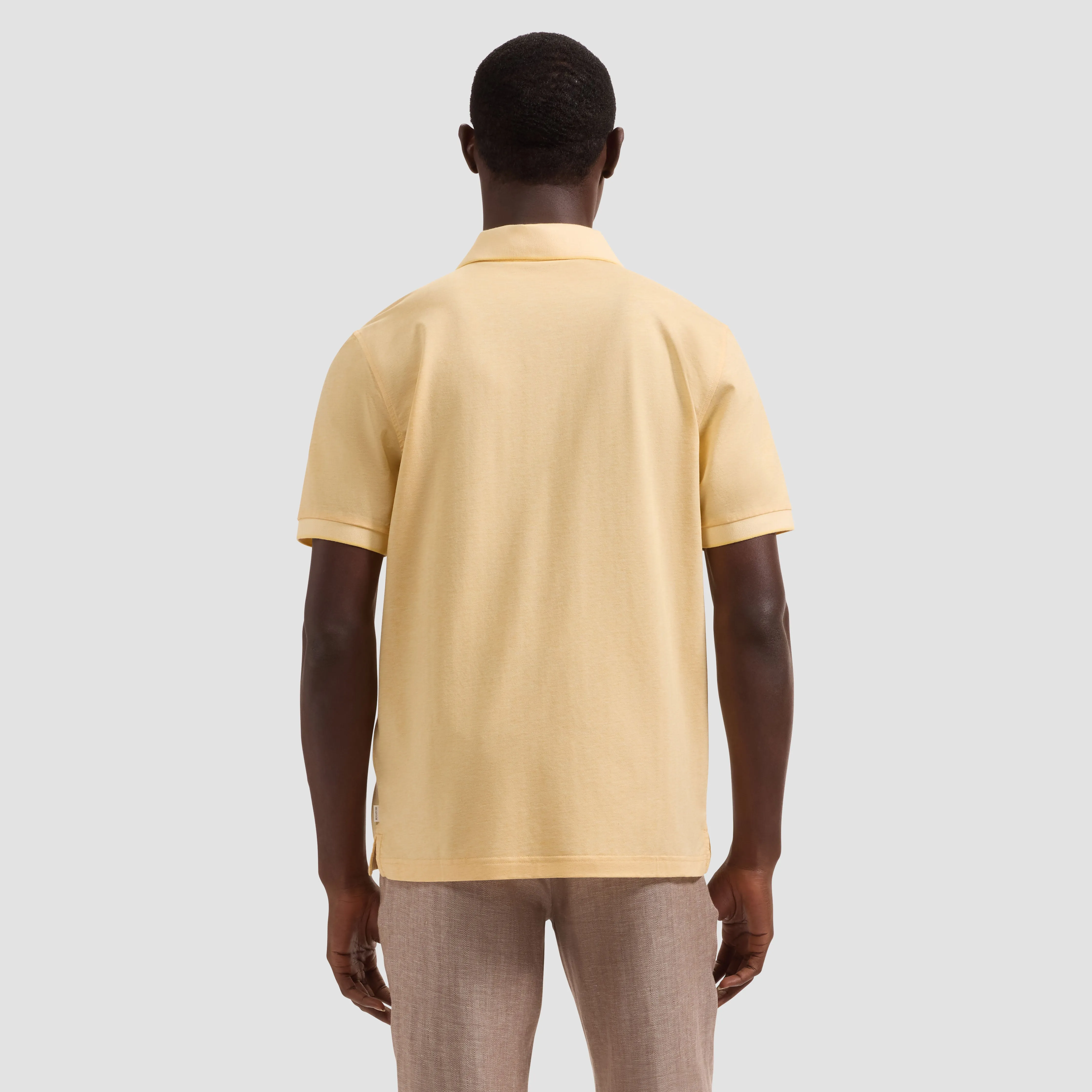 Performance Micro Herringbone Johnny Collar Polo sold by Bugatchi product image thumbnail 3