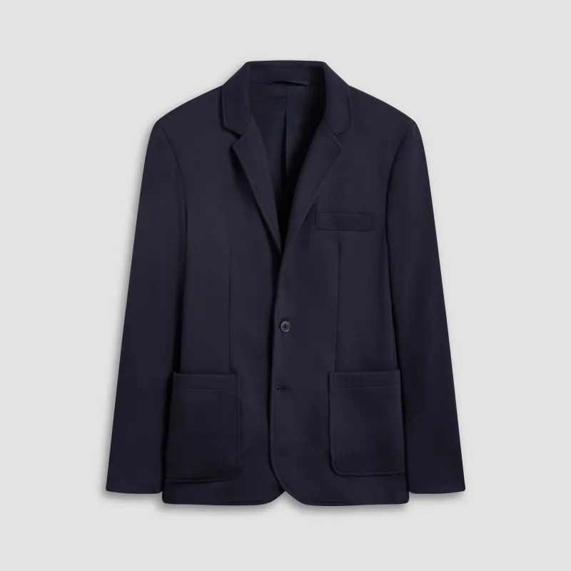 Soft Touch Two-Button Knit Blazer made by Bugatchi