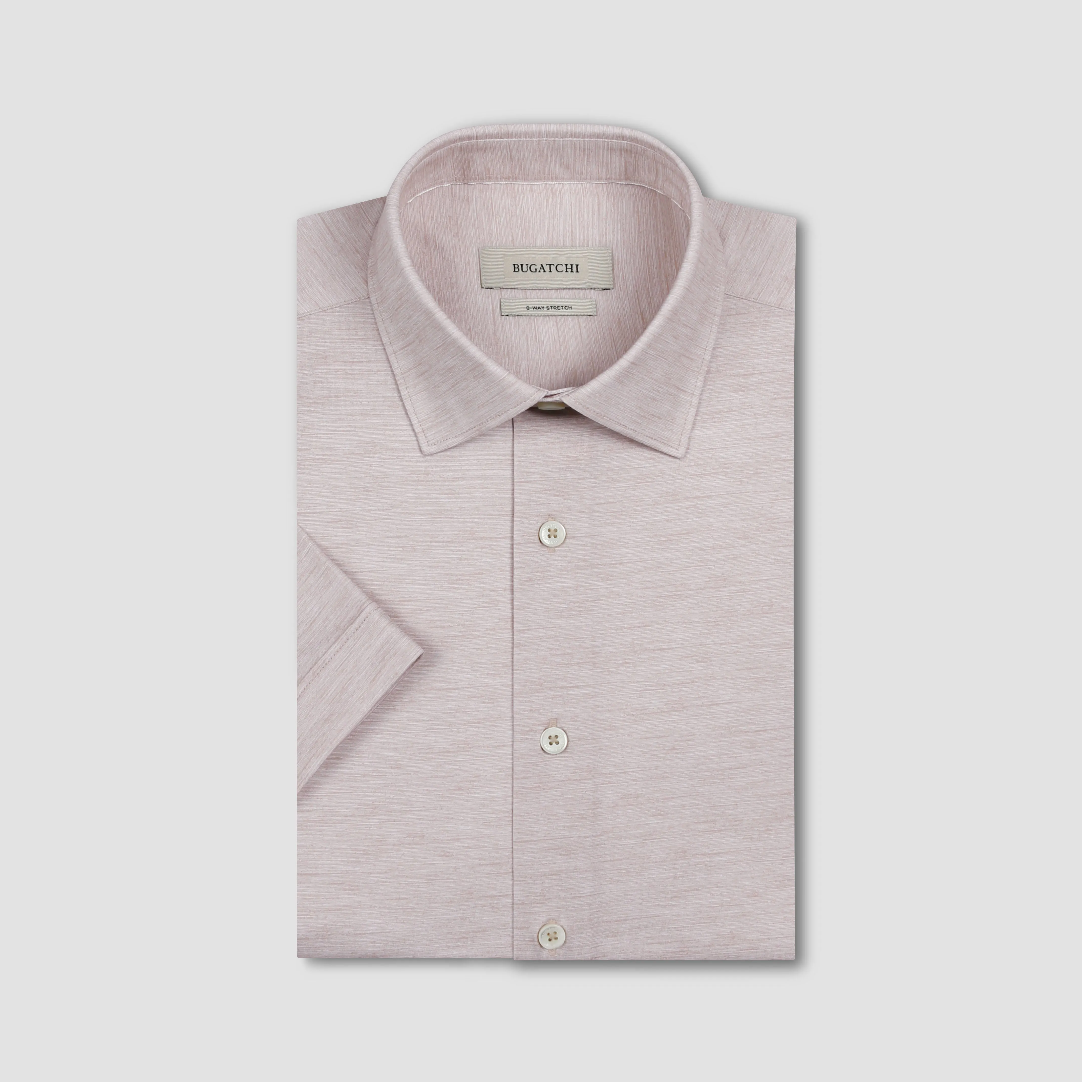 Miles OoohCotton Melange Short-Sleeve Shirt sold by Bugatchi