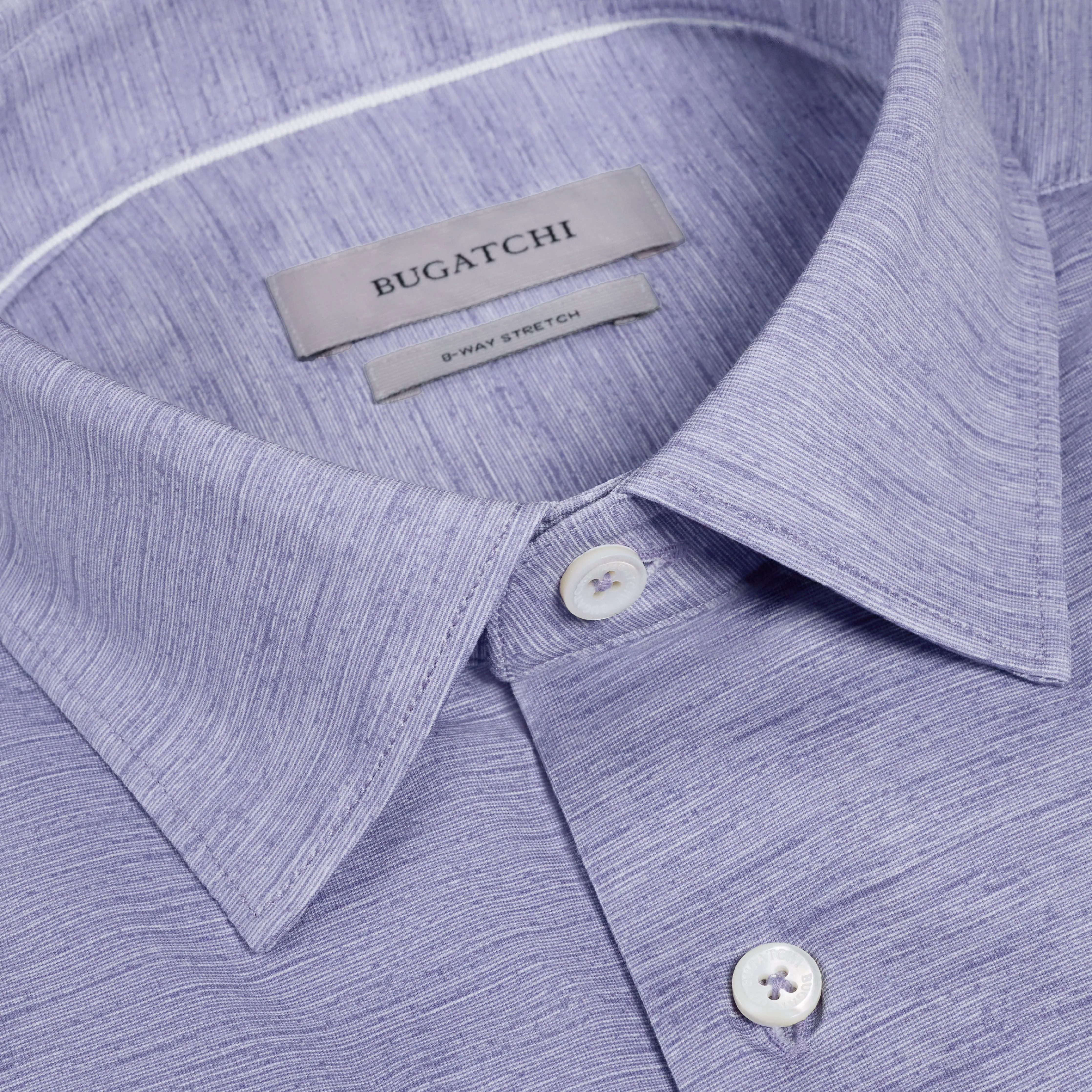 Miles OoohCotton Melange Short-Sleeve Shirt sold by Bugatchi product image thumbnail 5