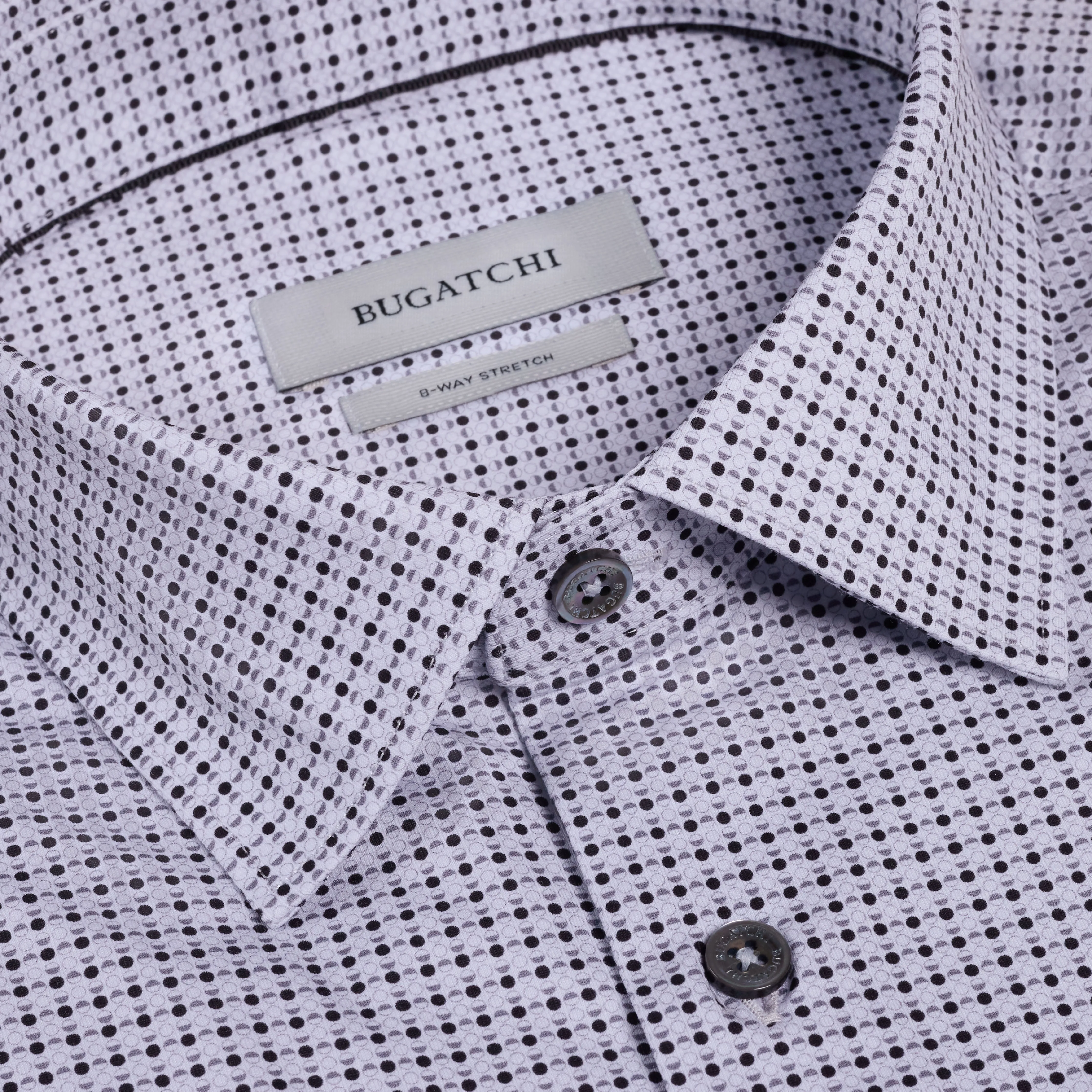 Miles OoohCotton Geometric Short-Sleeve Shirt sold by Bugatchi product image thumbnail 5